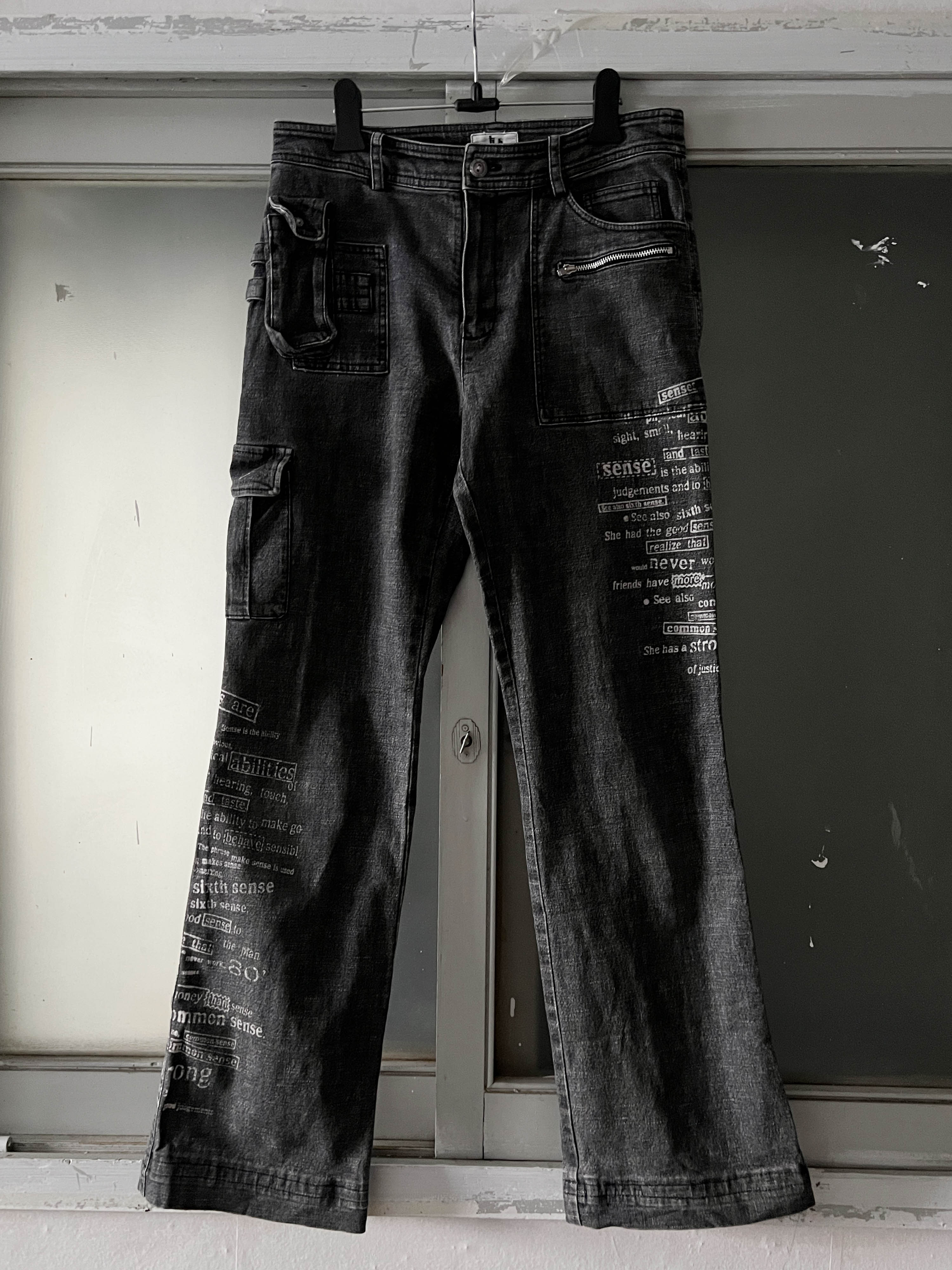vintage printing pants