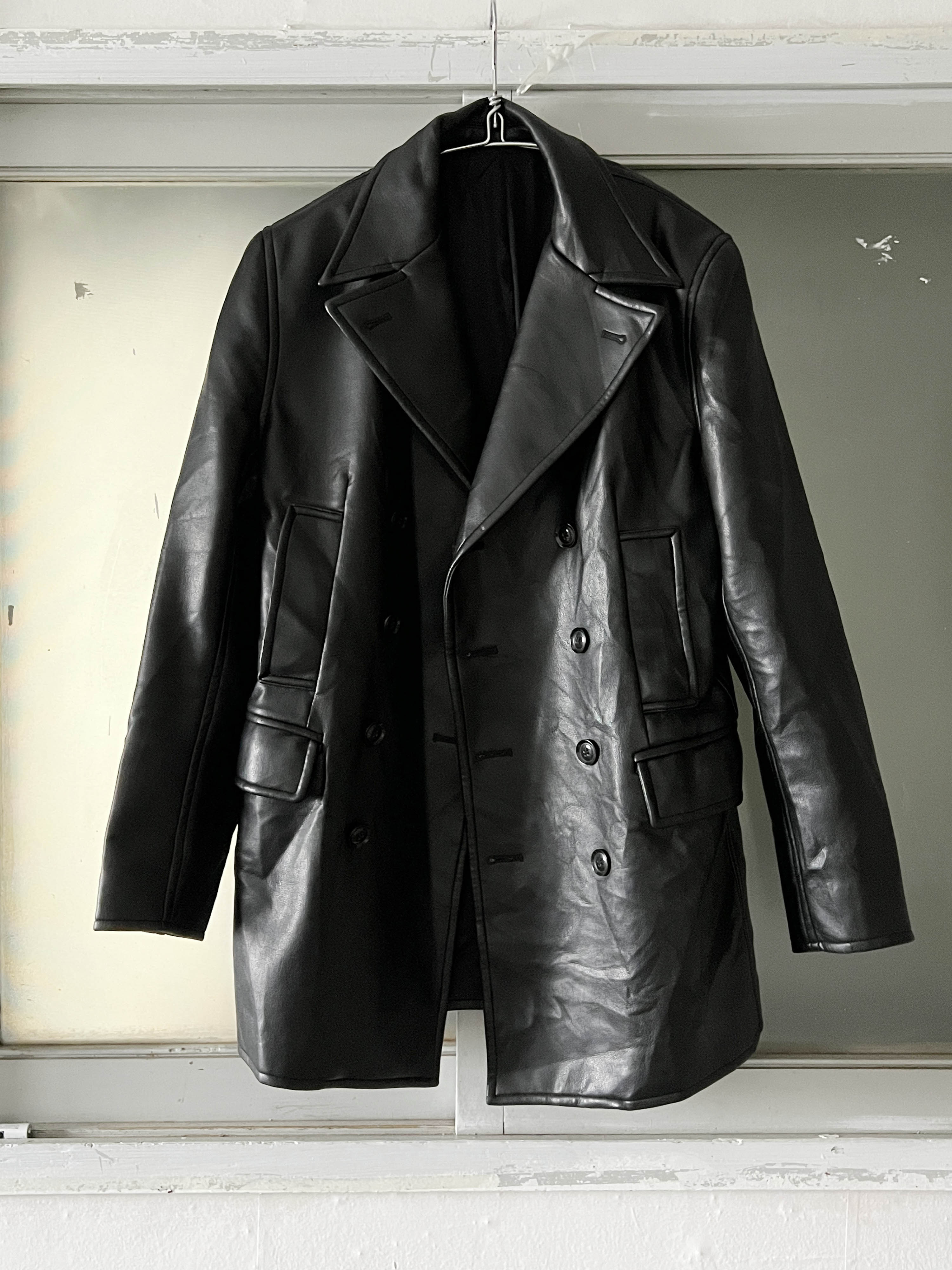 5151 pour homme eco leather coat