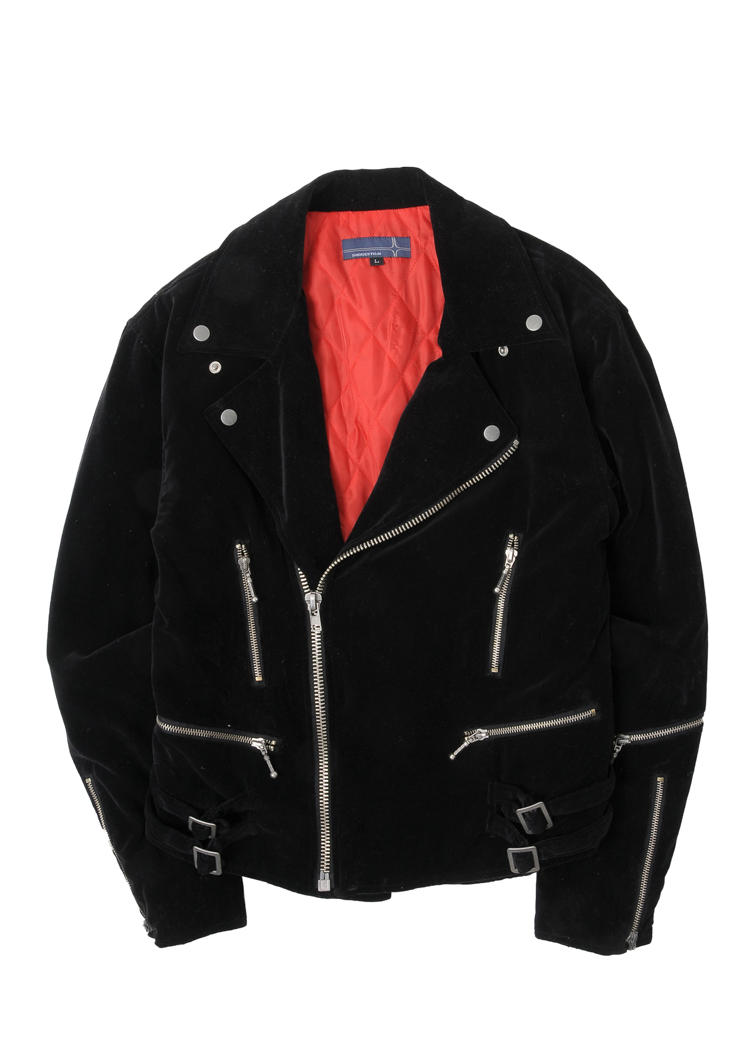 suggestion velvet rider jacket