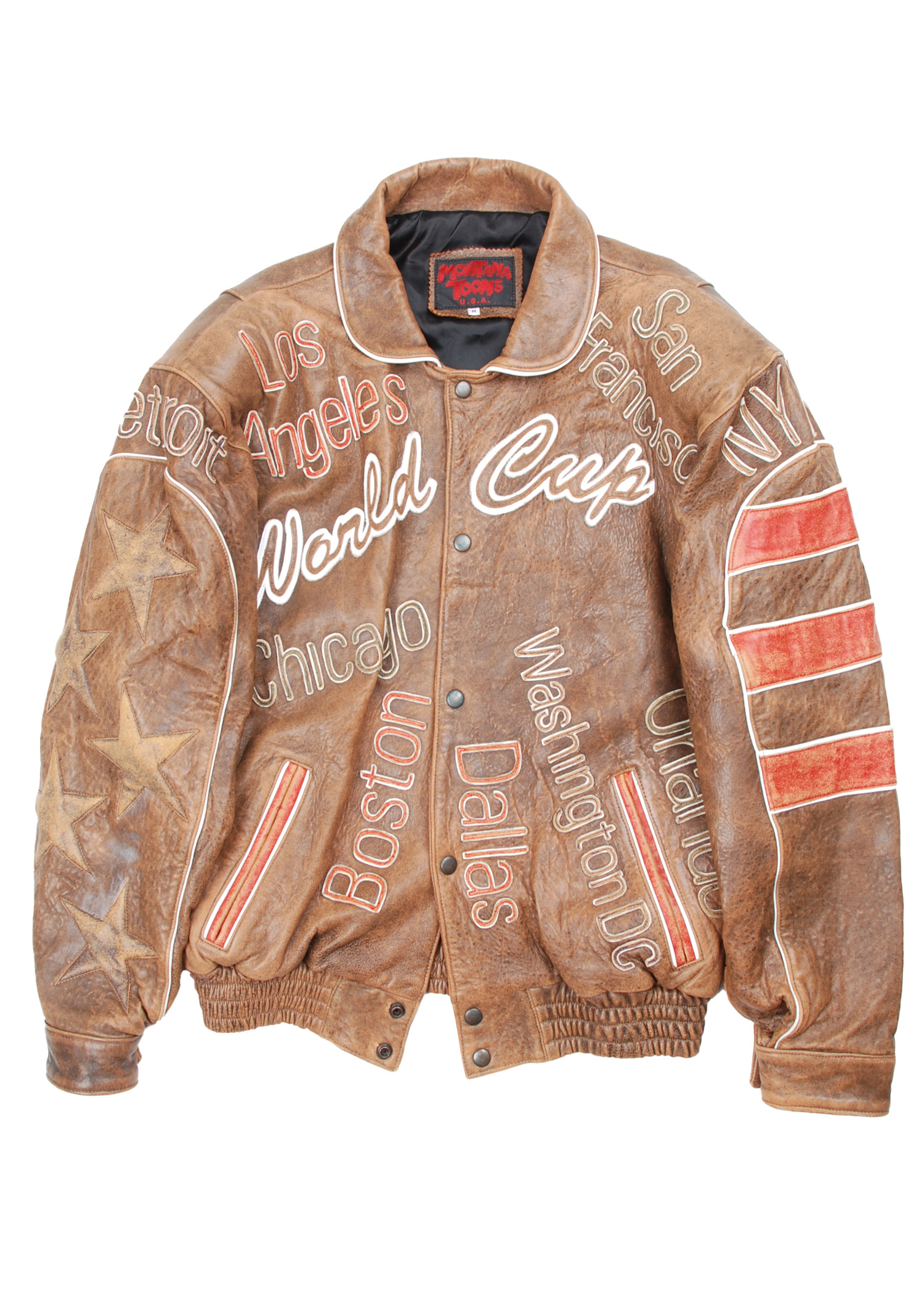 MONTANA TOONS USA &quot;USA 94 world cup&quot; leather jacket