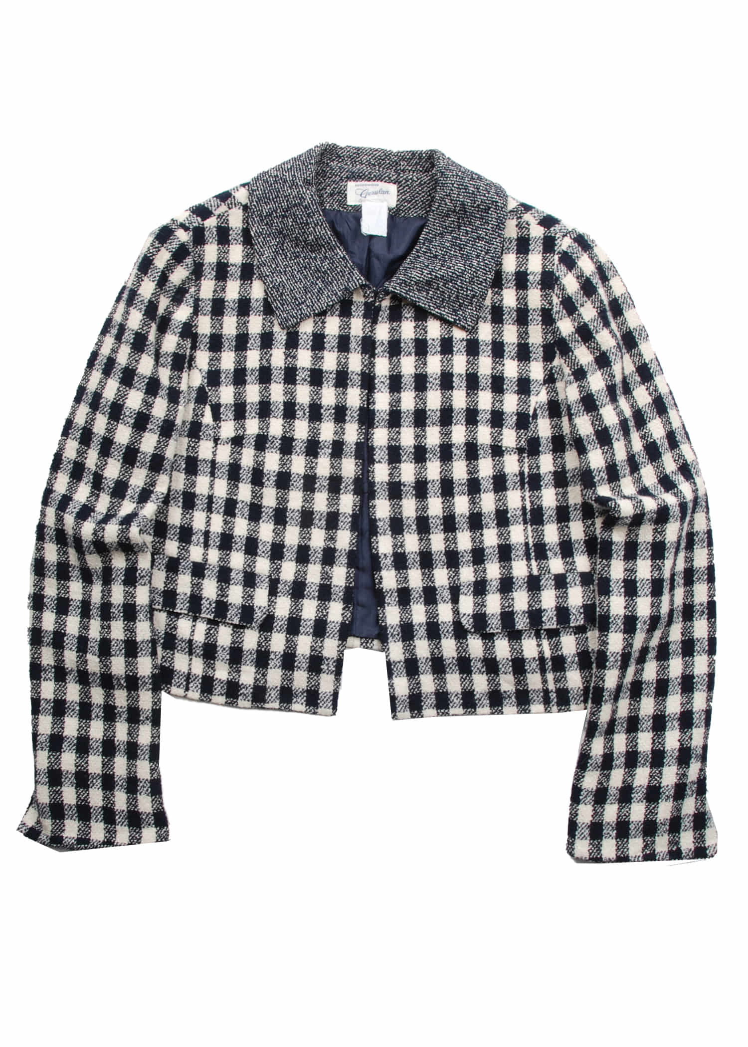 select vintage : crop wool jacket