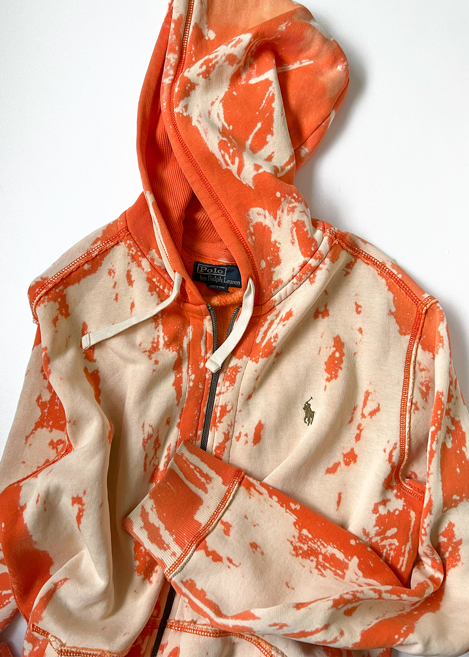 Polo by Ralph Lauren tie-dyed hood zip-up