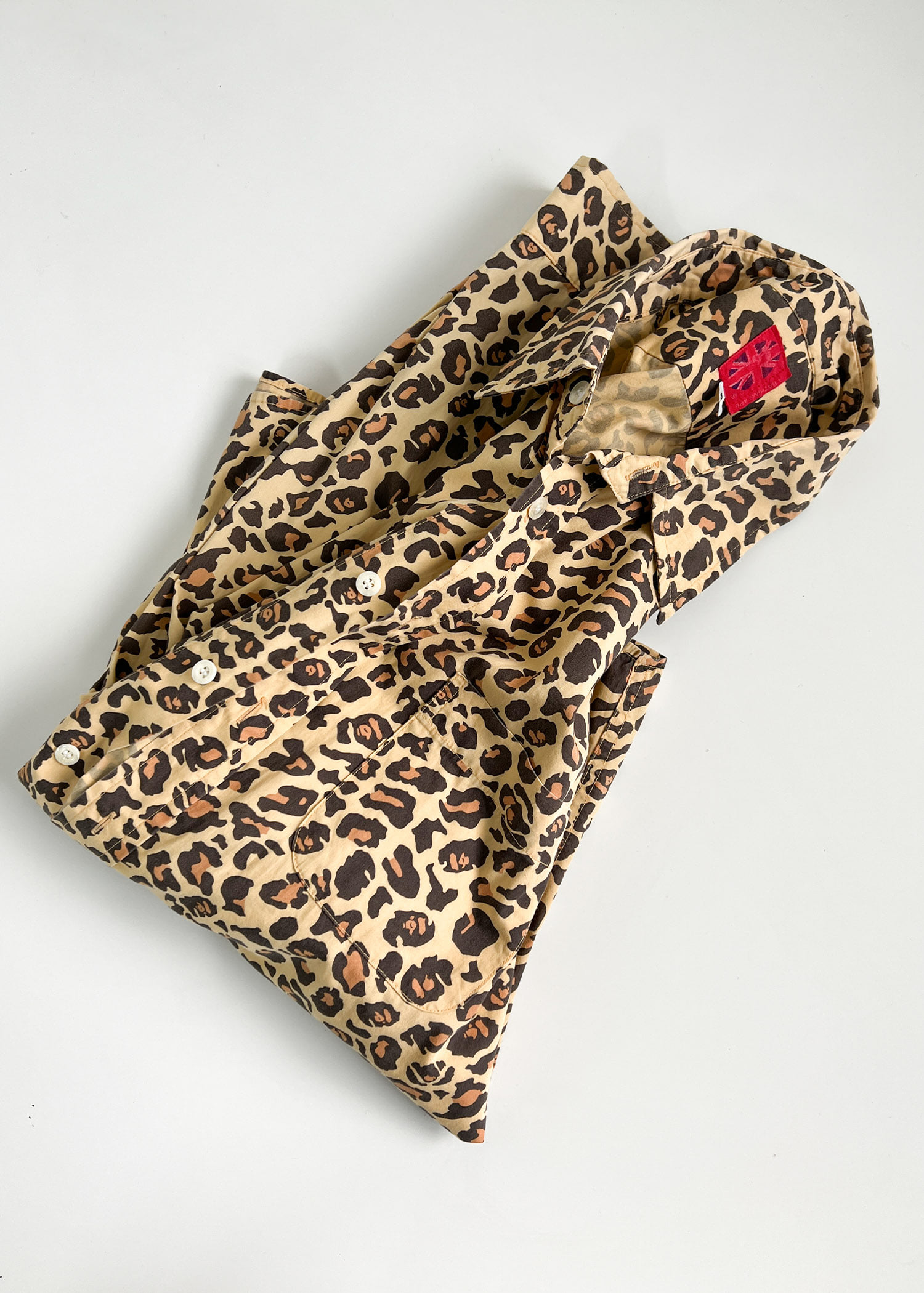 A BATHING APE leopard shirts