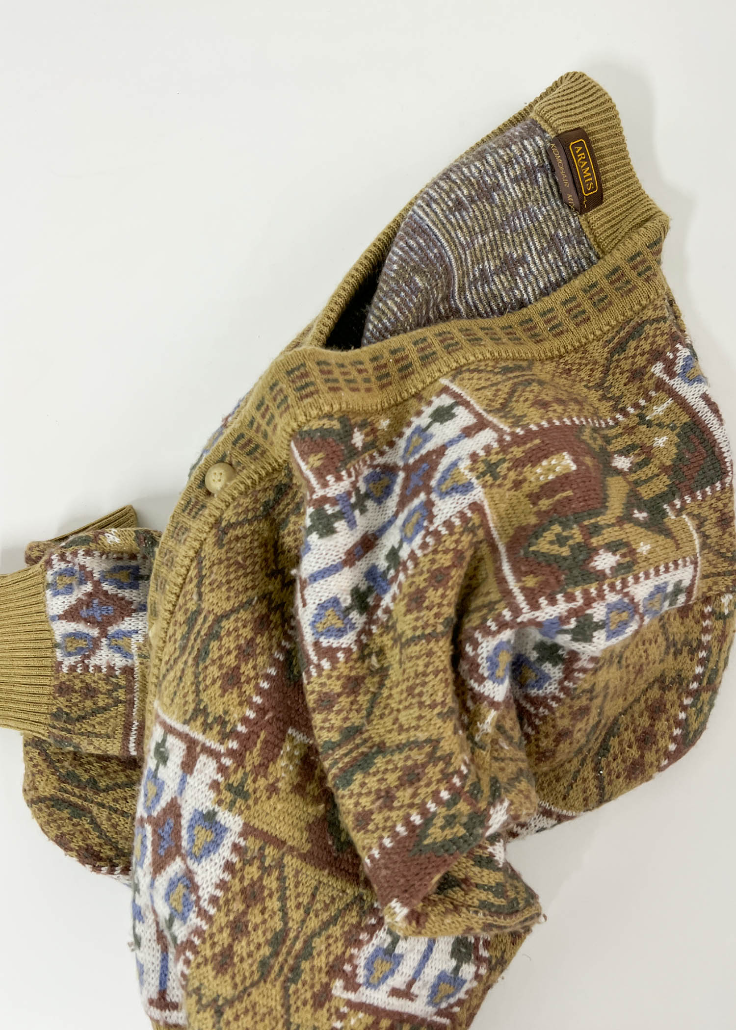 Aramis mohair blend pattern cardigan