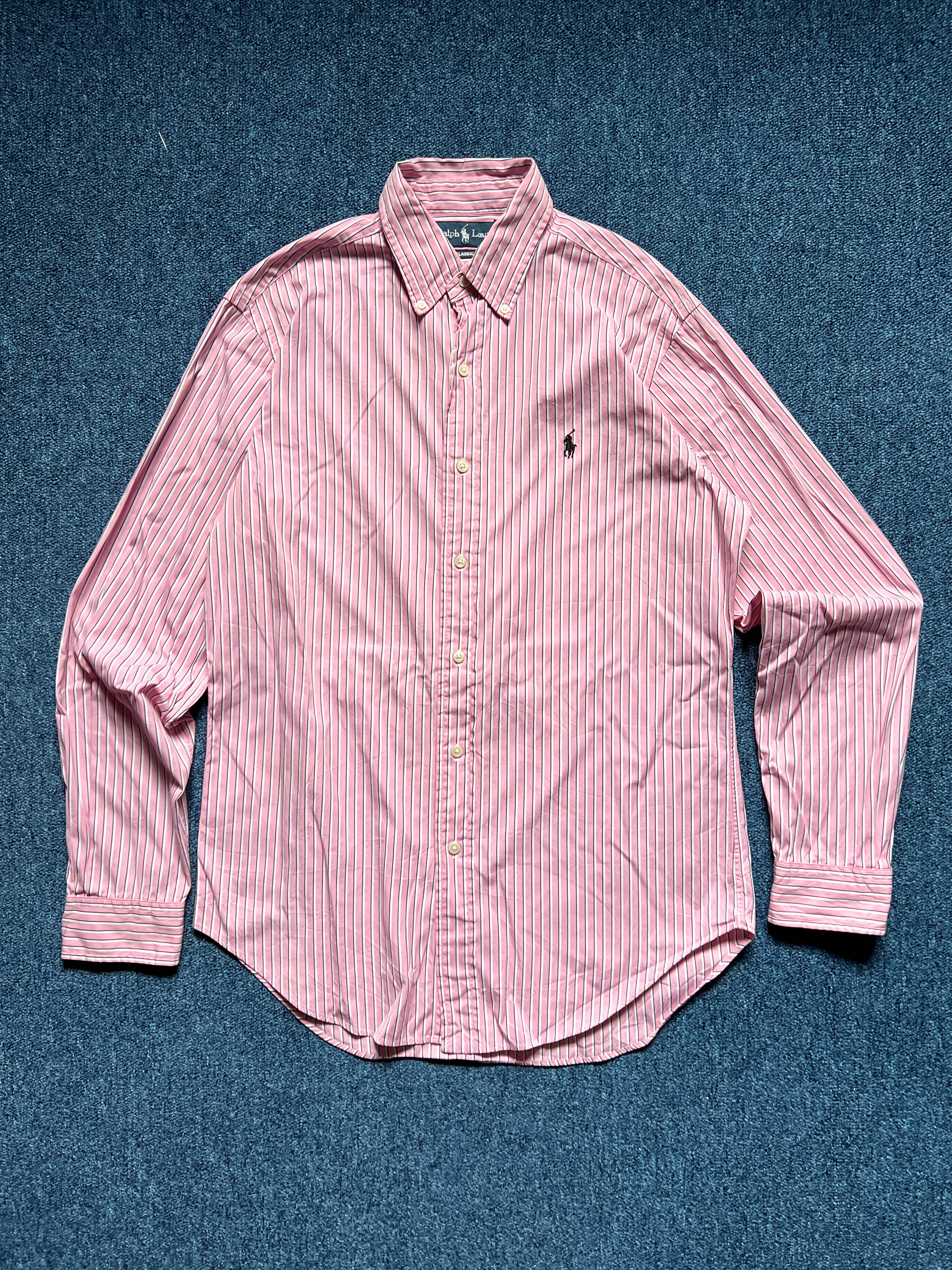 Polo by Ralph Lauren pink stripe shirts