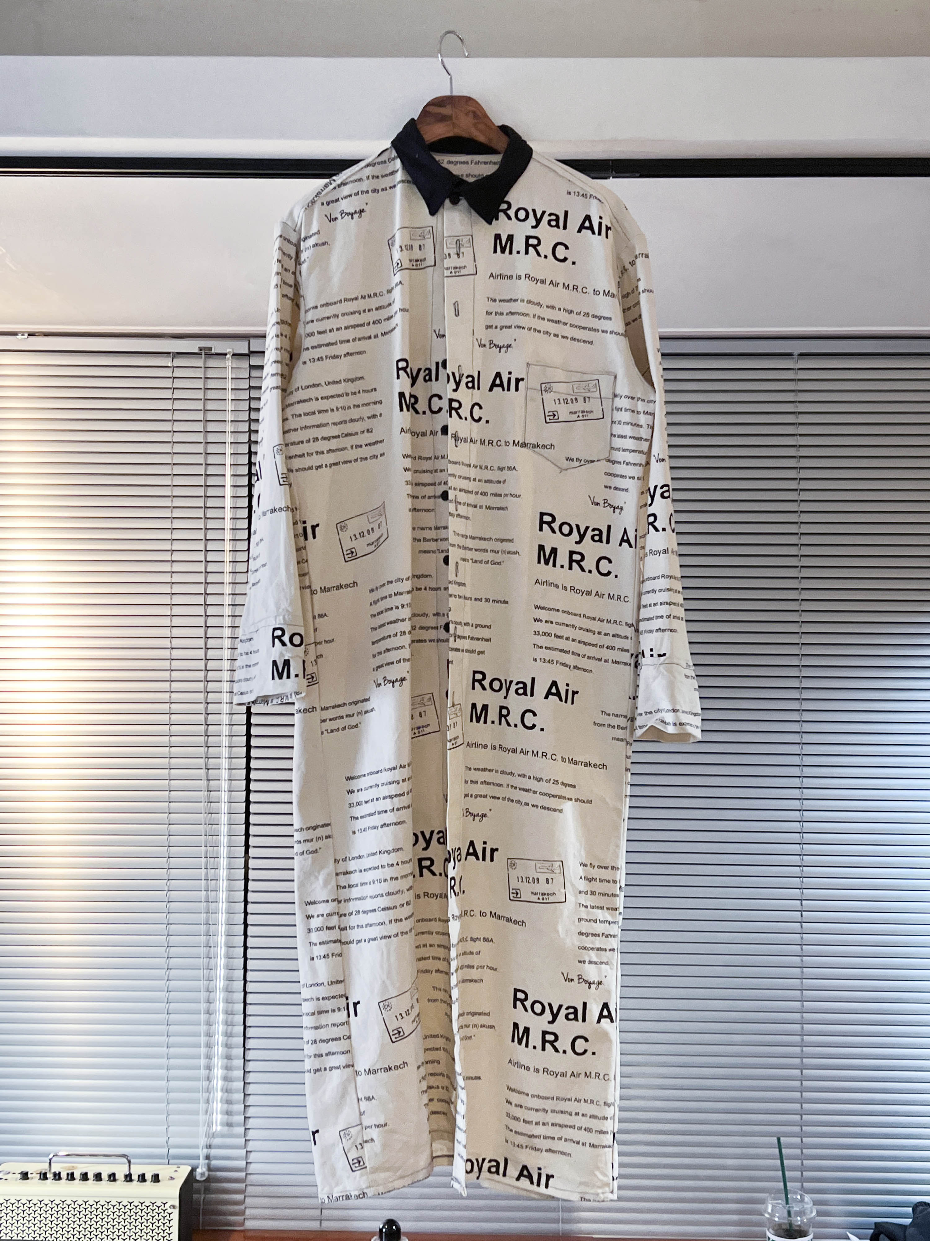 vintage newspaper coat