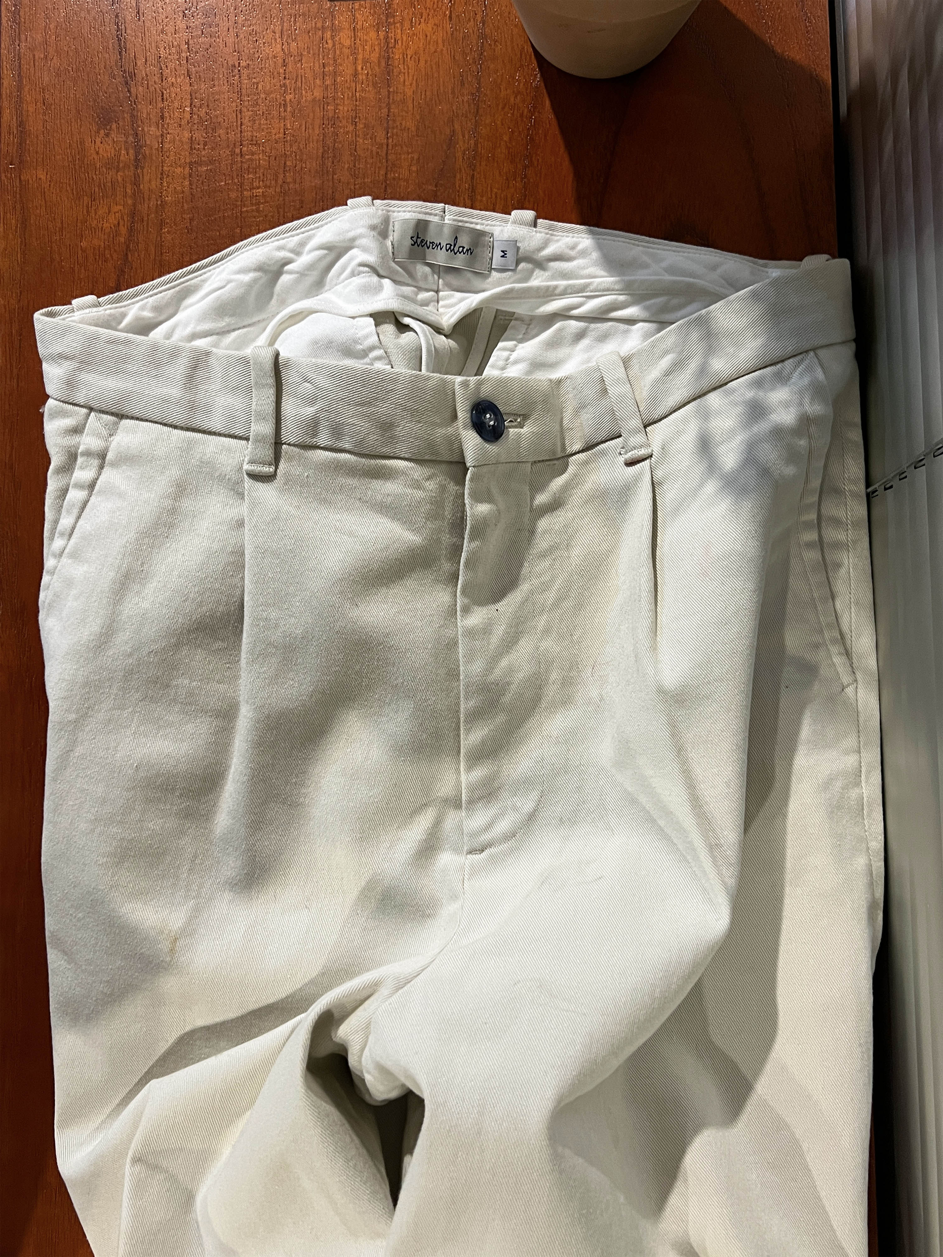 steven alan cotton tuck pants