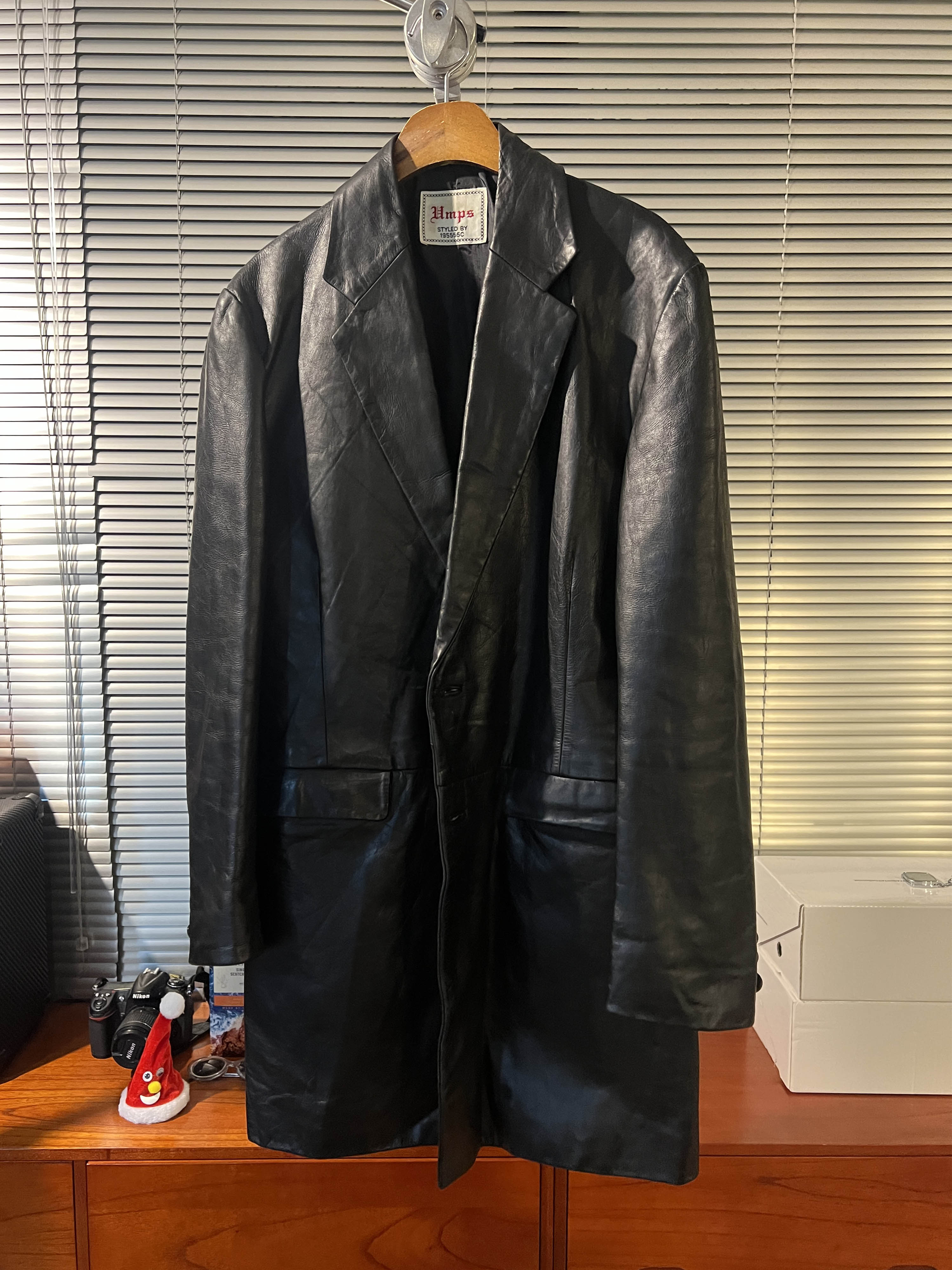 vintage leather coat