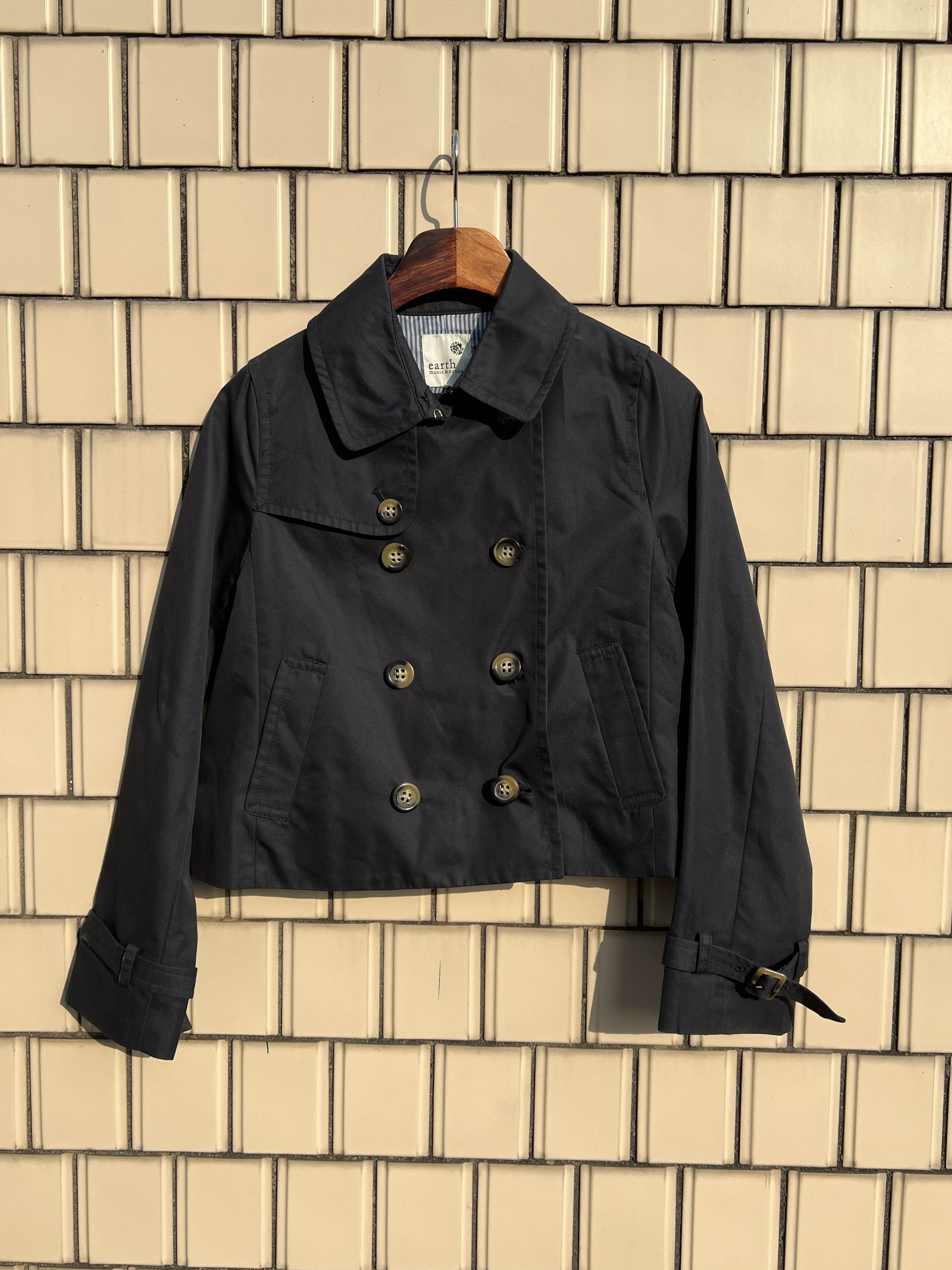 Earth music &amp; ecology short trench jacket