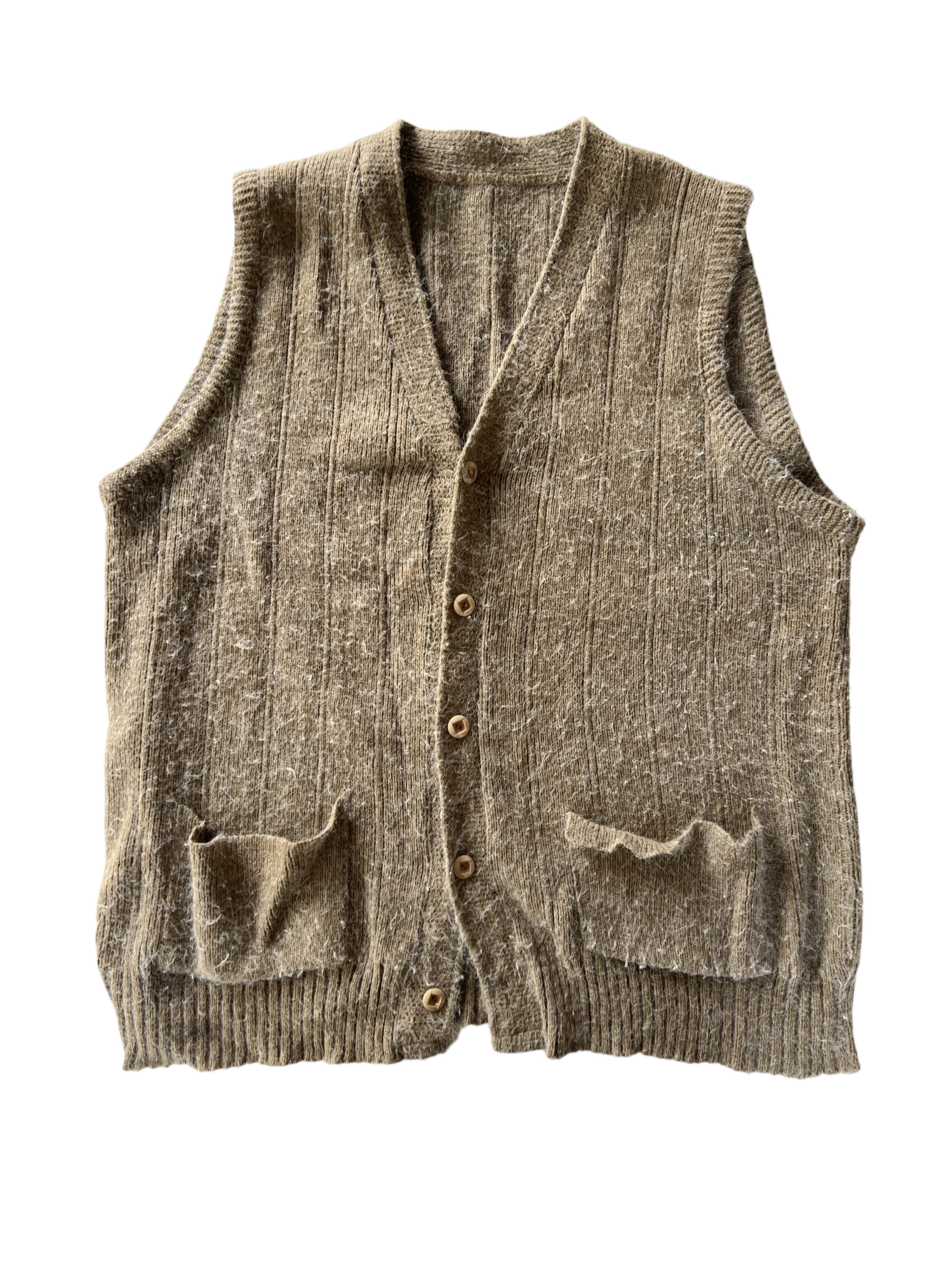 vintage overfit knit vest