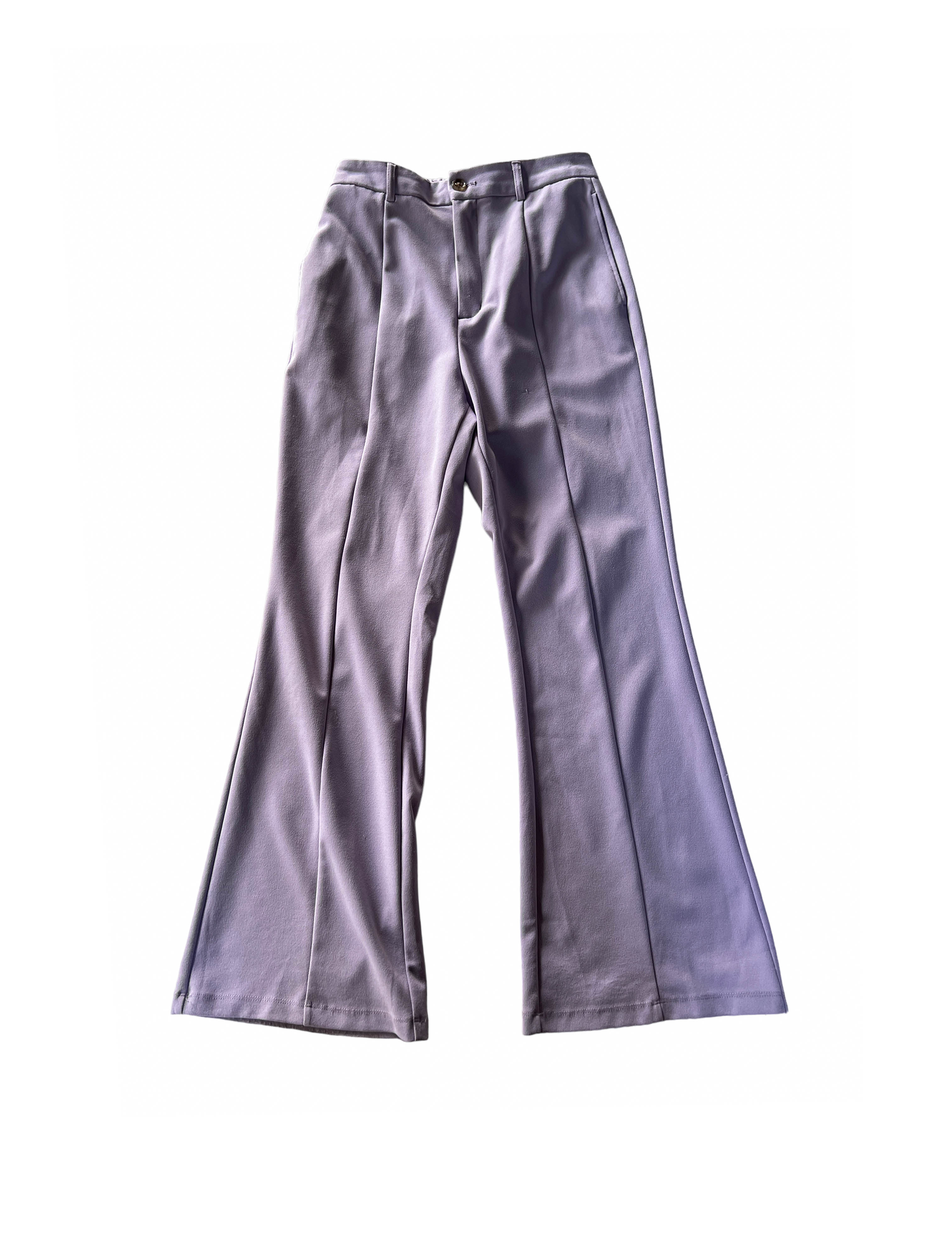 GU purple boots cut pants