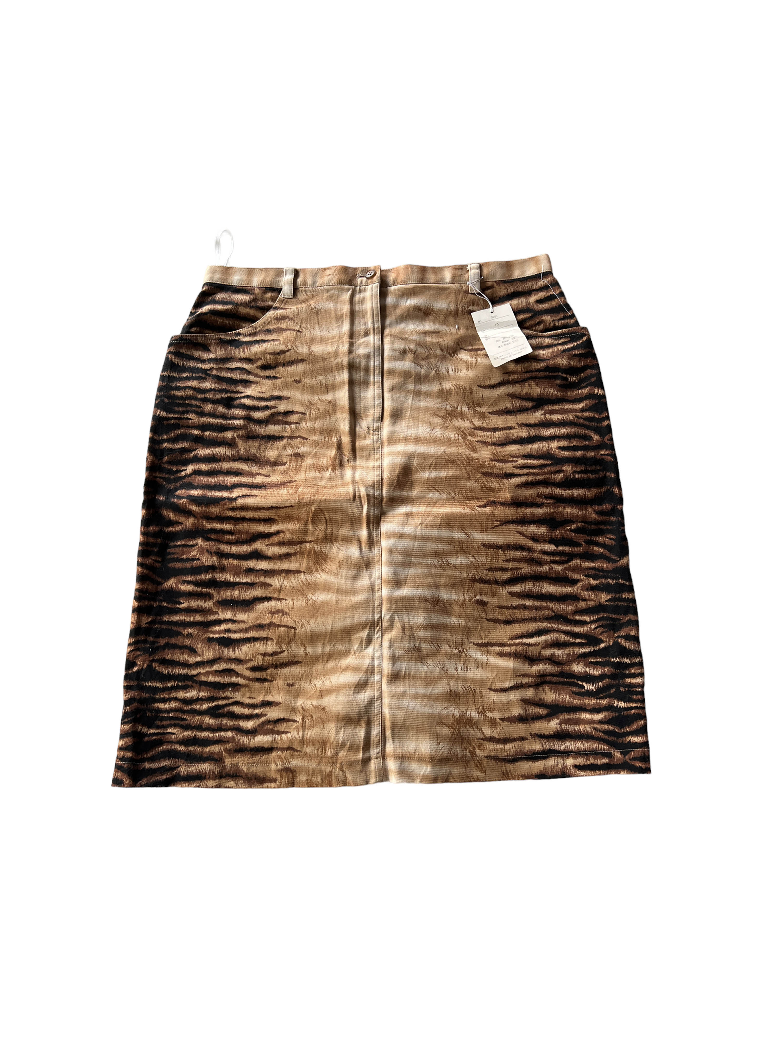 vintage tiger pattern skirts