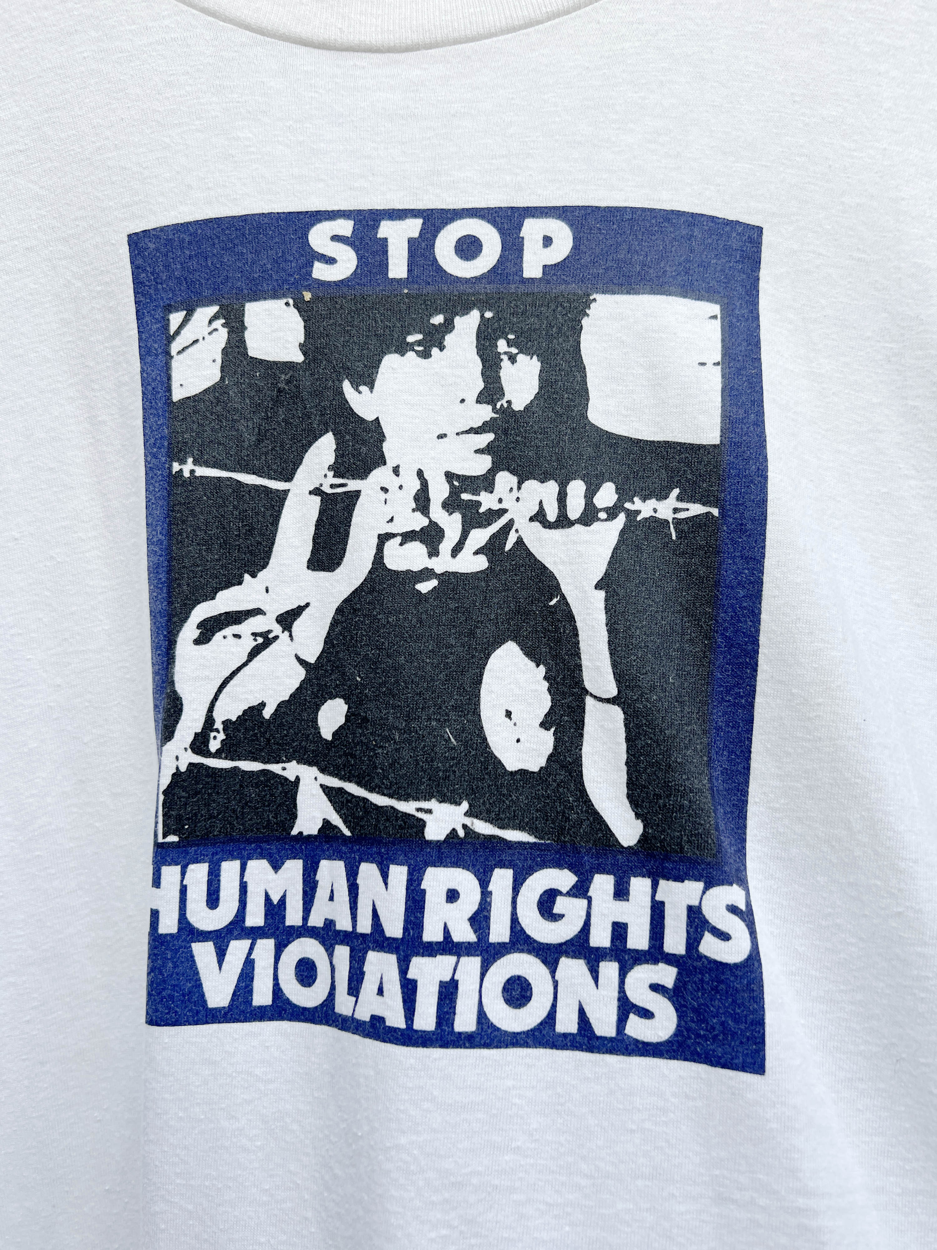 vintage STOP HUMAN RIGHTS VIOLATIONS t-shirts