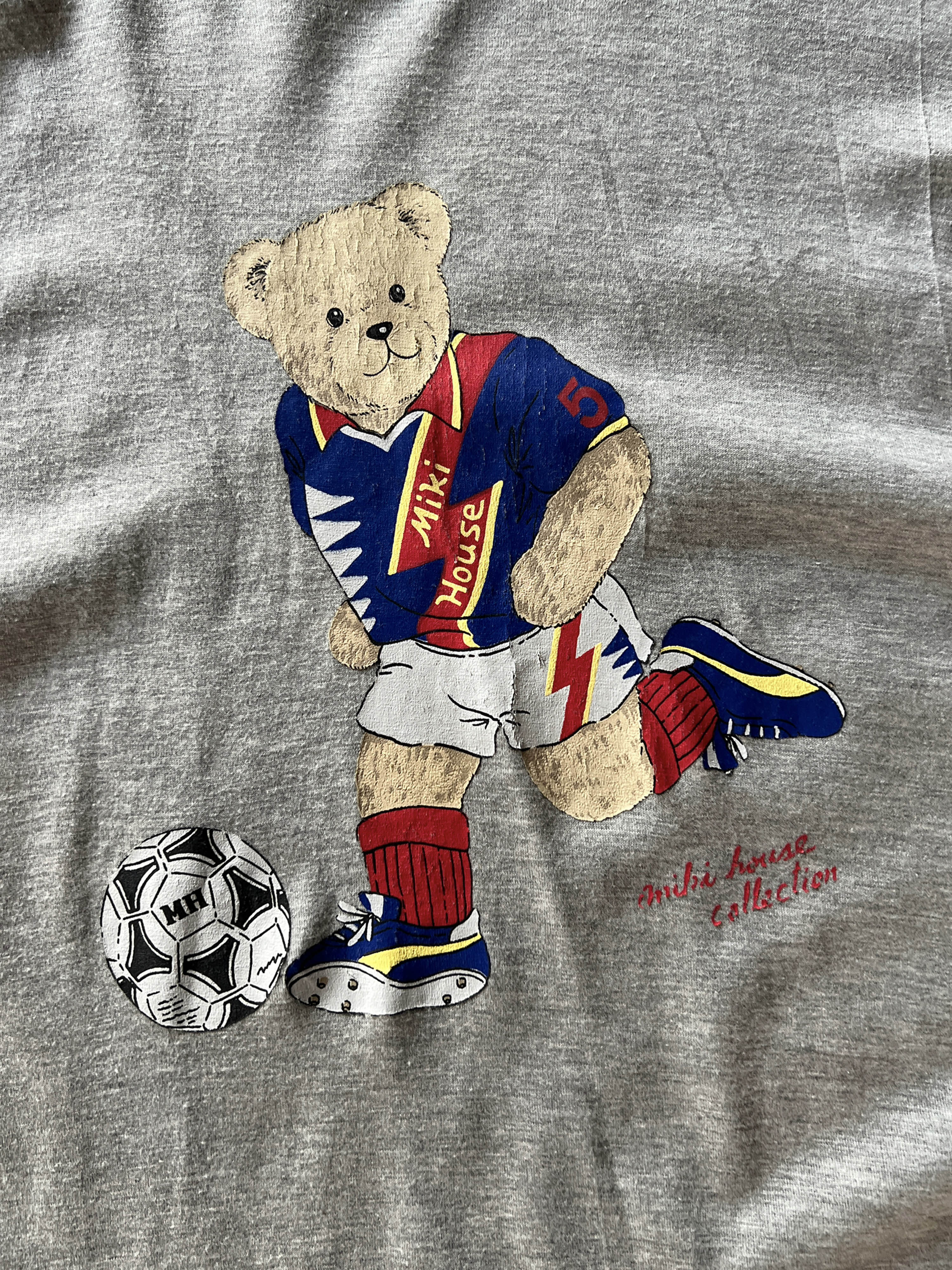 MIKI HOUSE soccer bear t-shirts