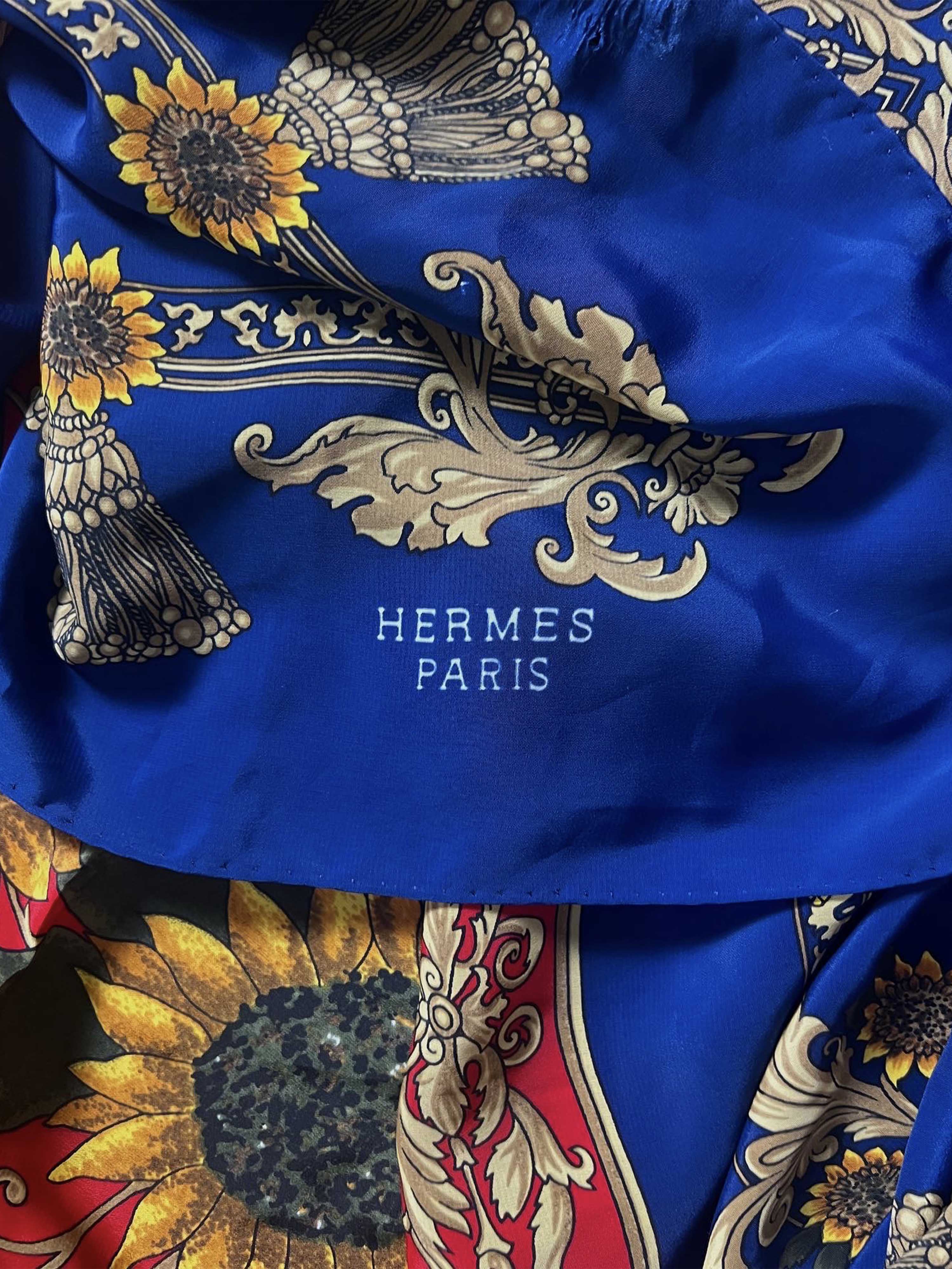 HERMES silk scarf