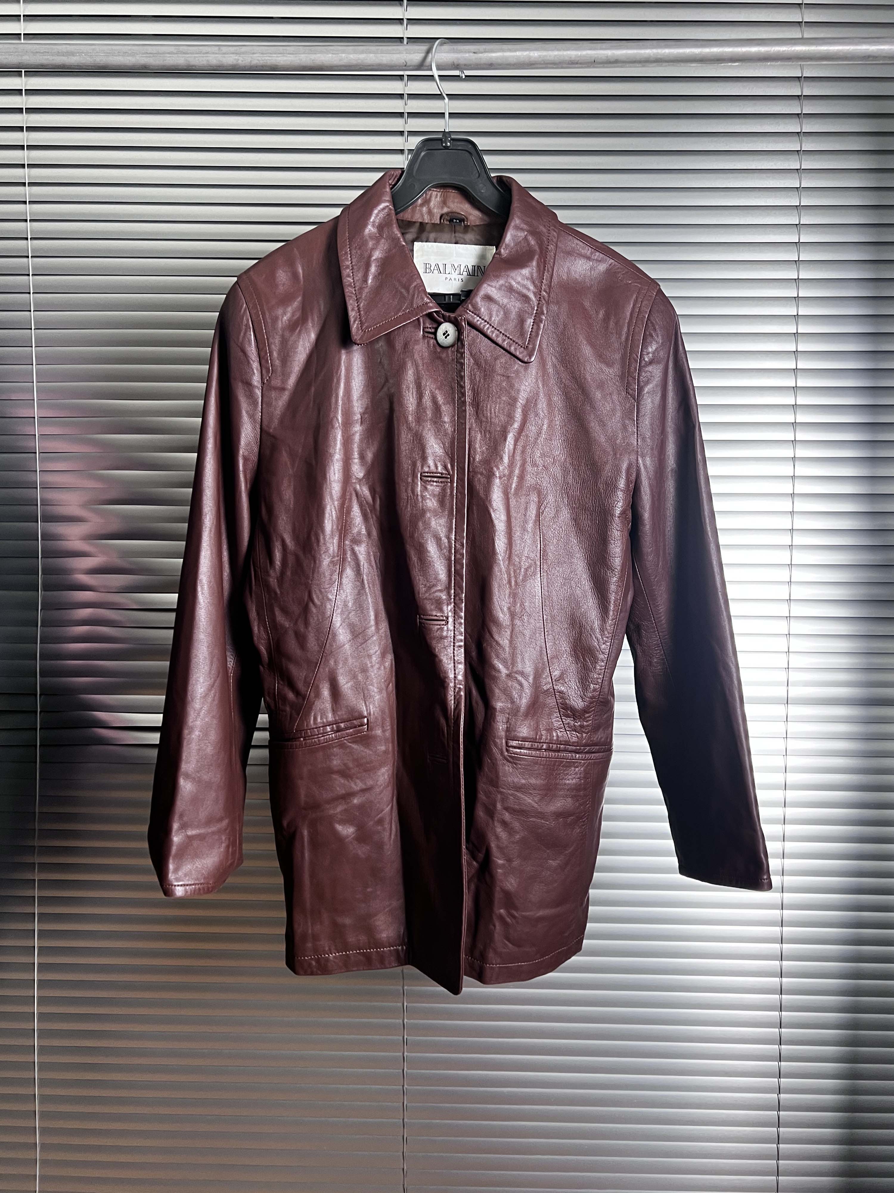 BALMAIN leather jacket