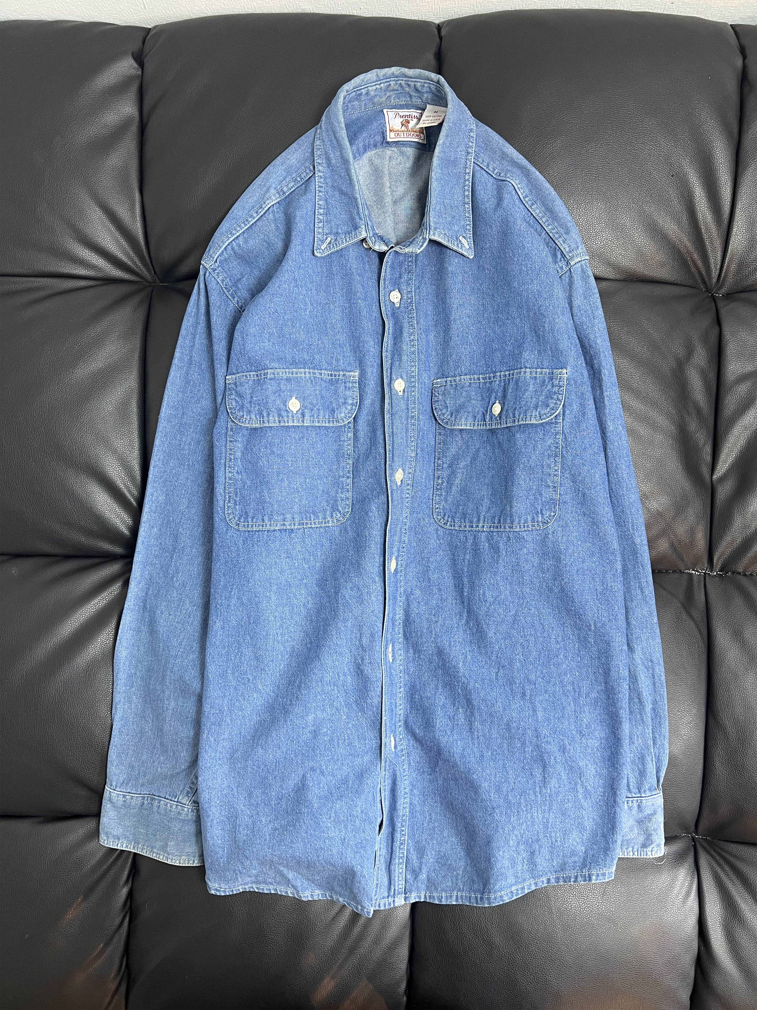 90s PRENTISS OUTDOORS denim shirts ( made in USA )
