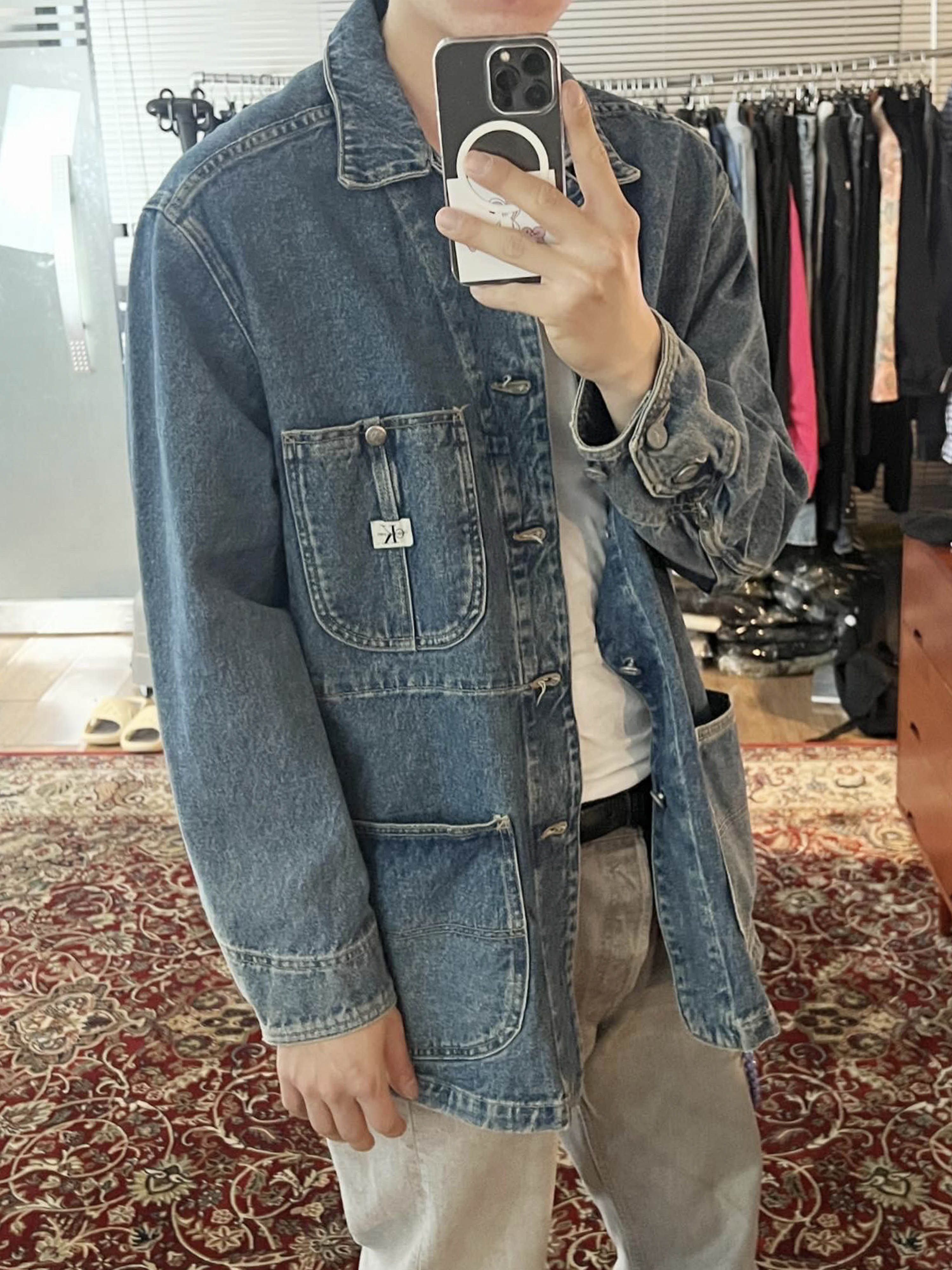 90s Calvin Klein coverall jacket