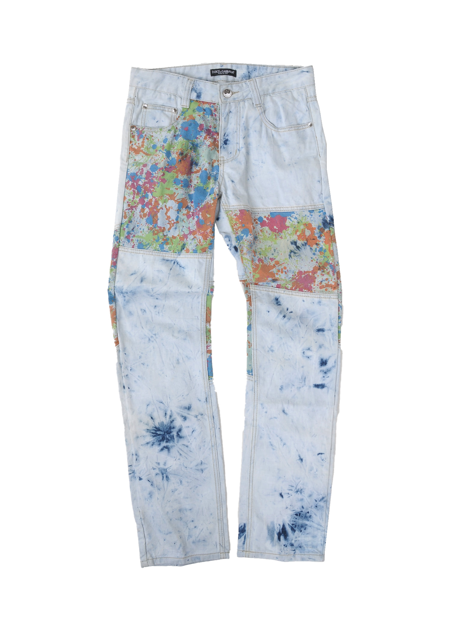 Dolce &amp; Gabbana marble painting jean