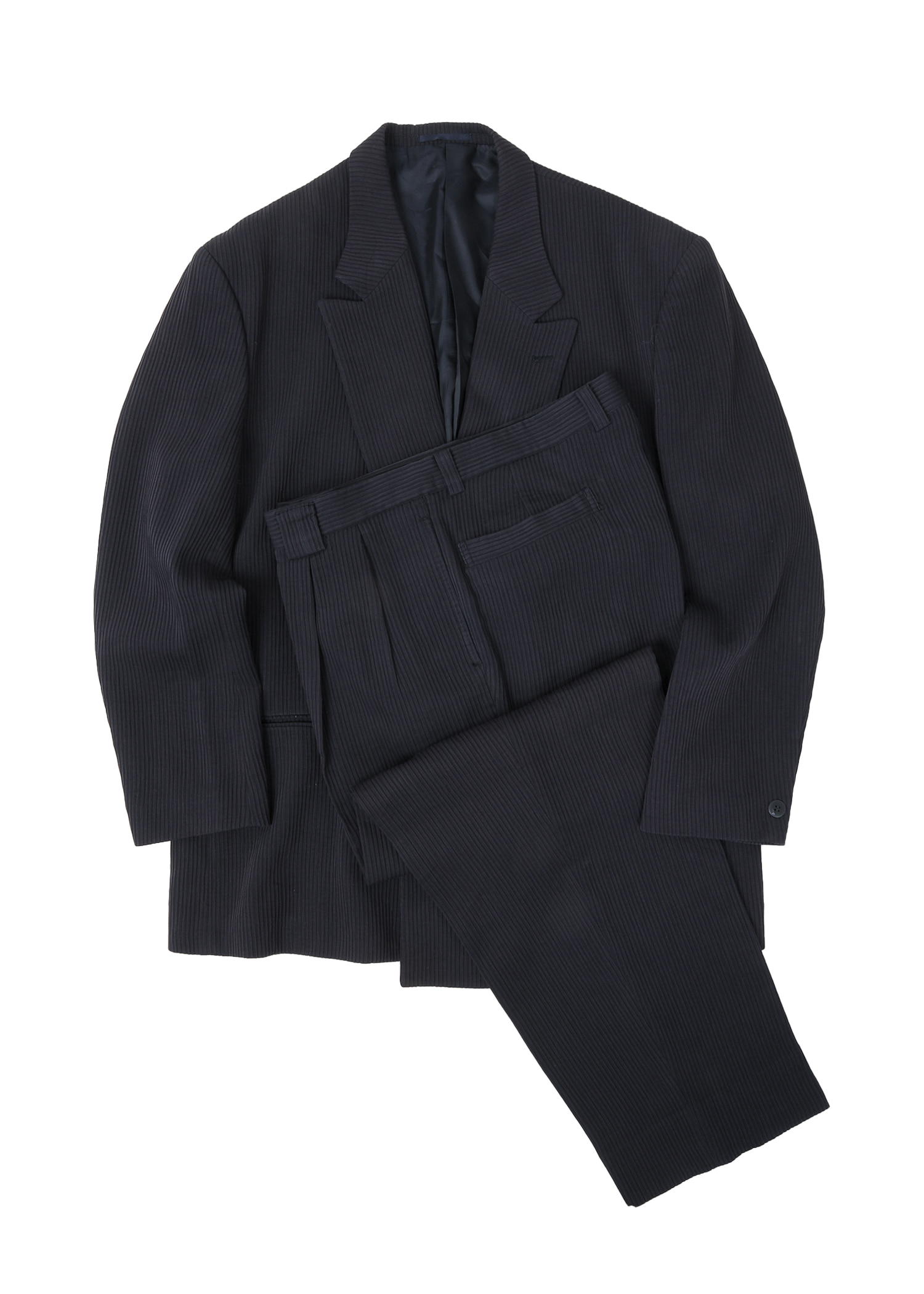 select vintage : overfit pleats suit