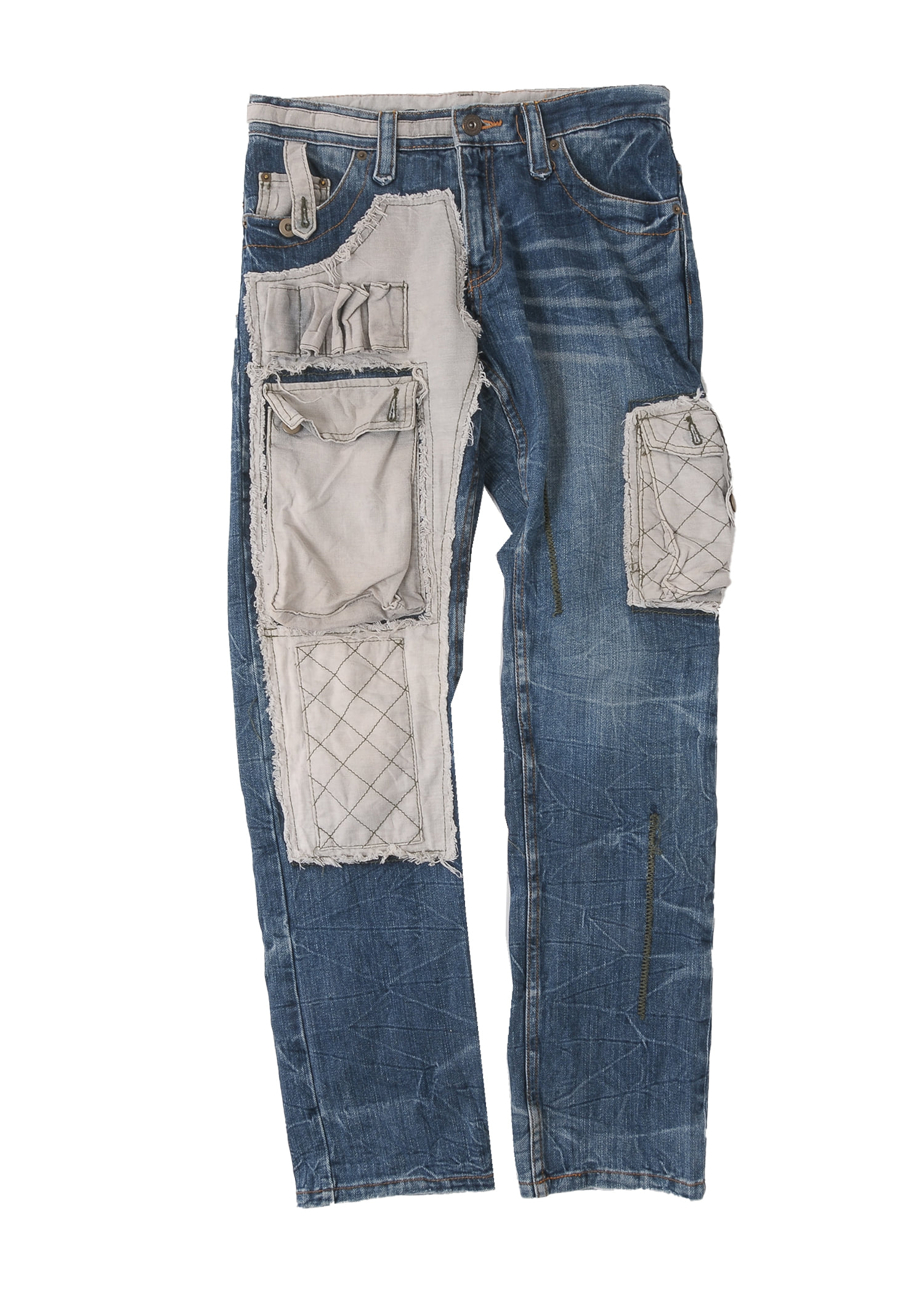 select vintage : denim layer pants