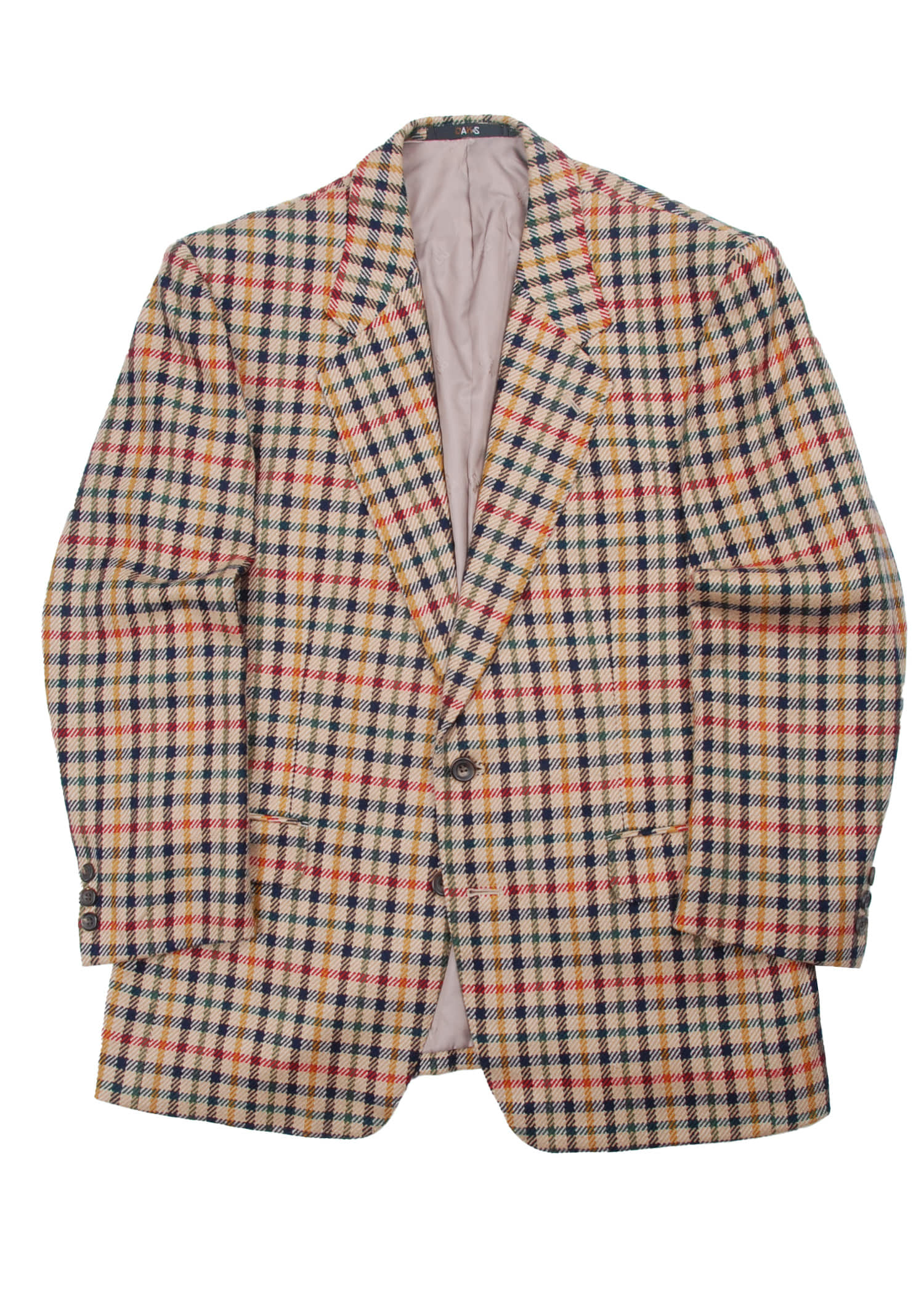DAKS CASHMERE classic pattern jacket