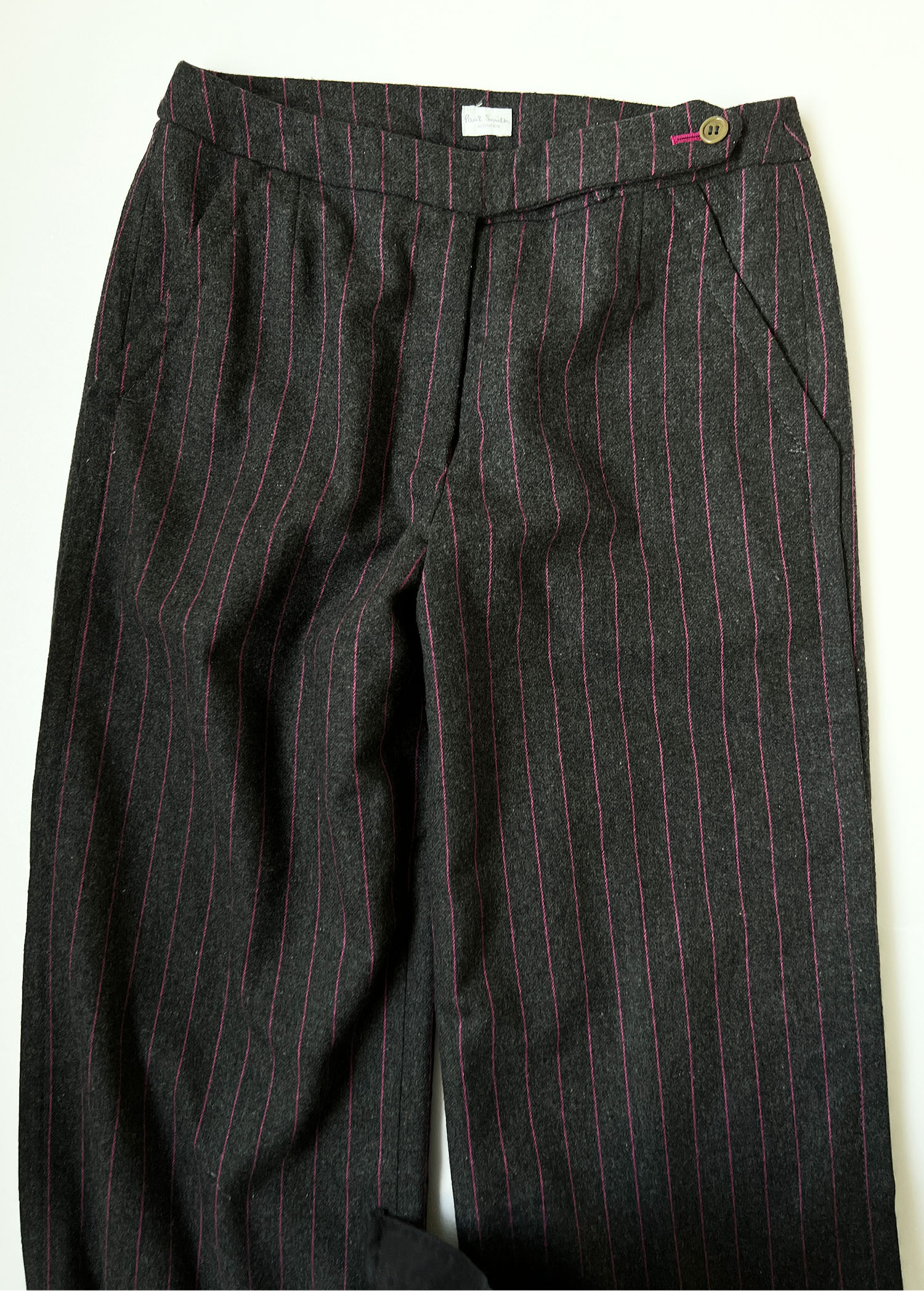 Paul smith pink stripe side detail pants