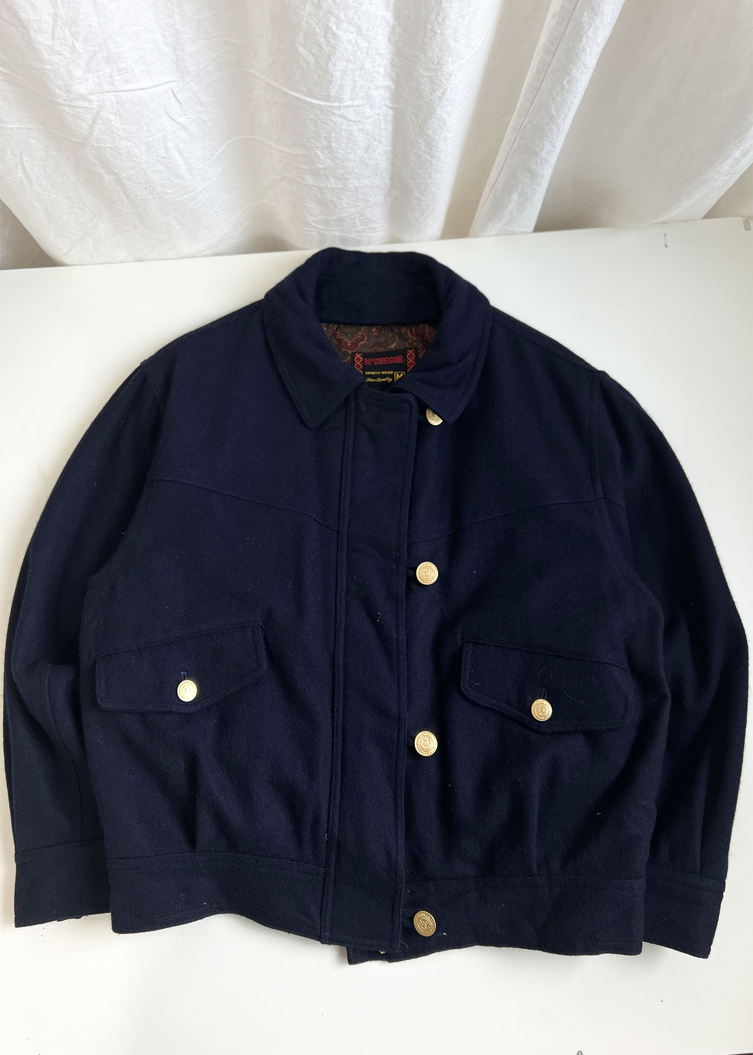 M&#039;C GREGOR navy shorts jacket