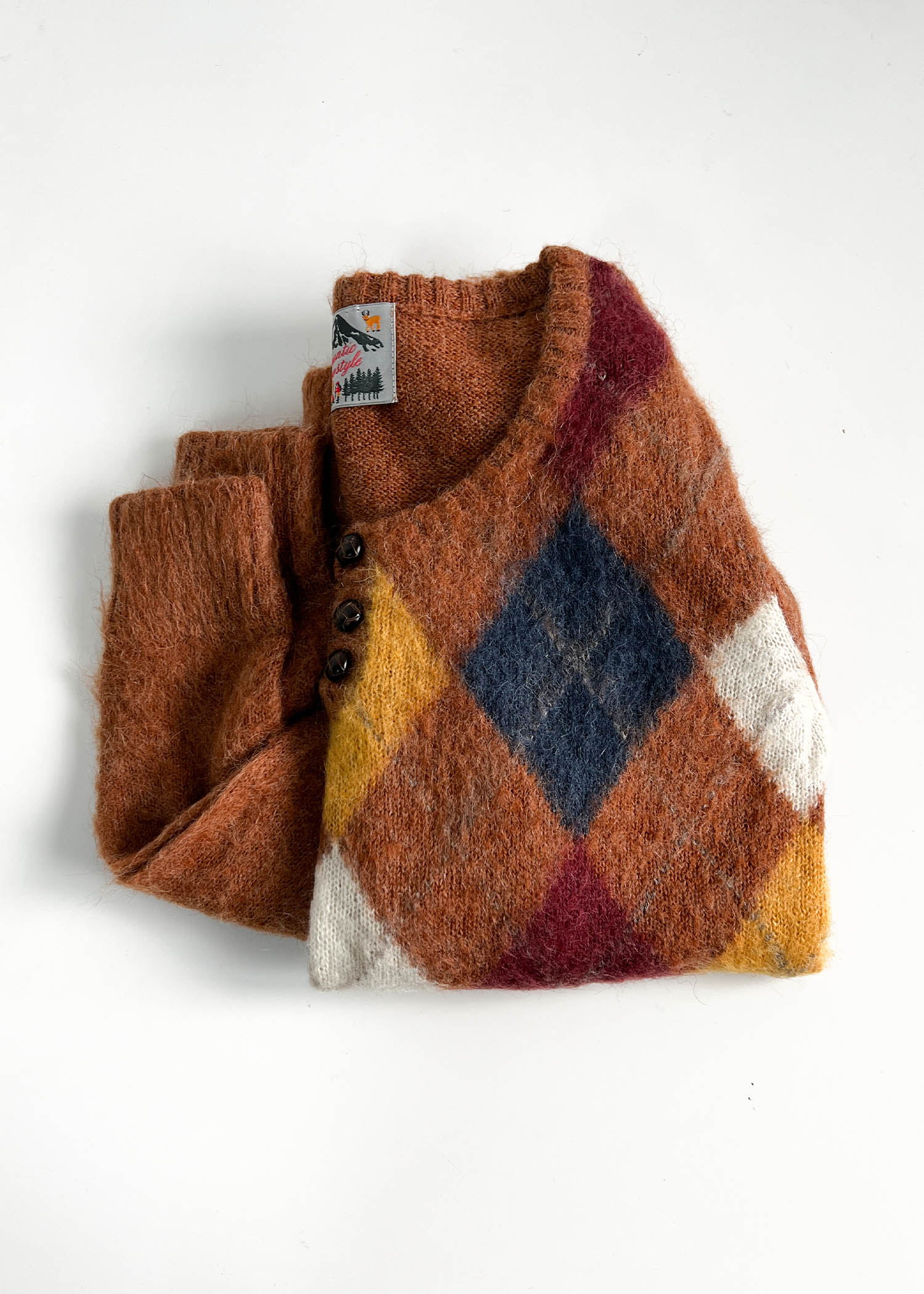 vintage mohair shaggy knit
