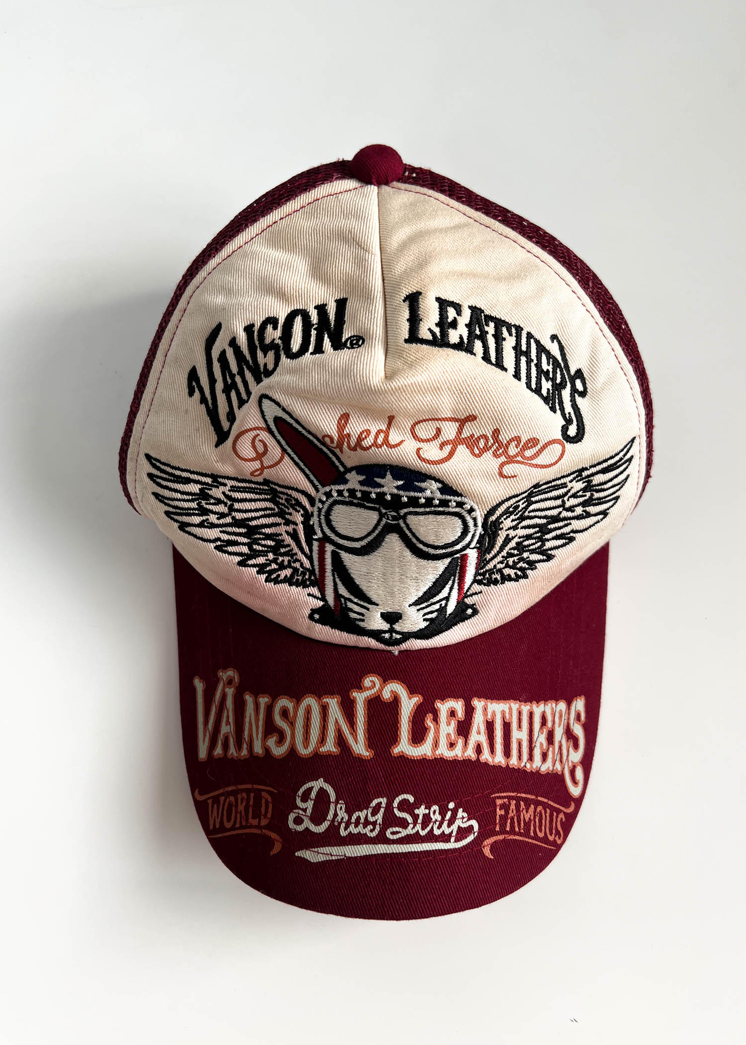 VANSON LEATHER trucker cap