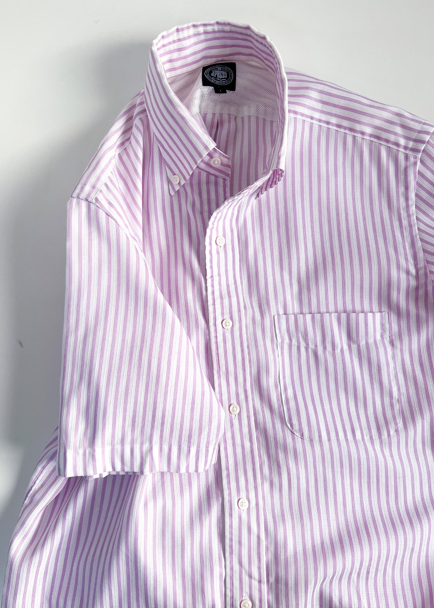 JPRESS pink stripe half shirts