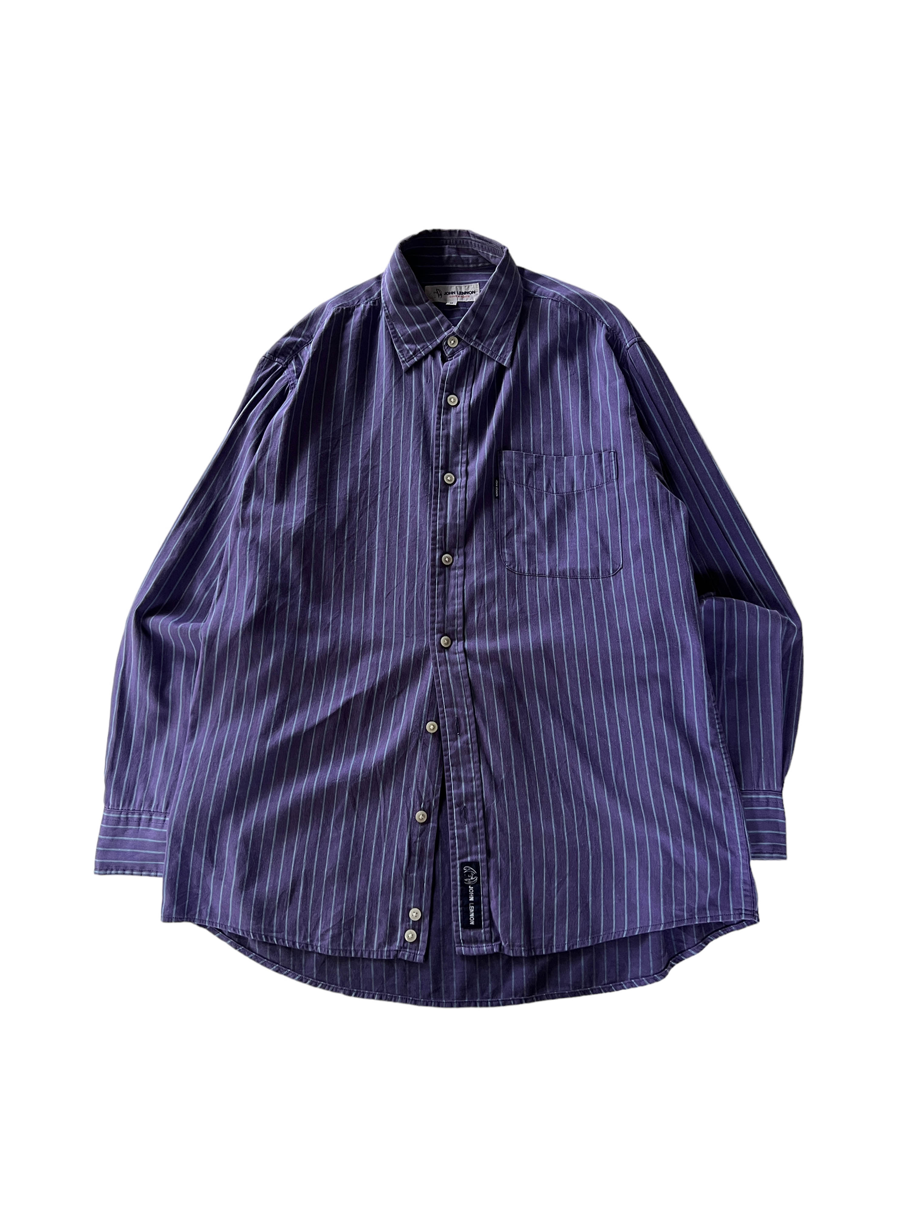JOHN LENNON purple stripe shirts