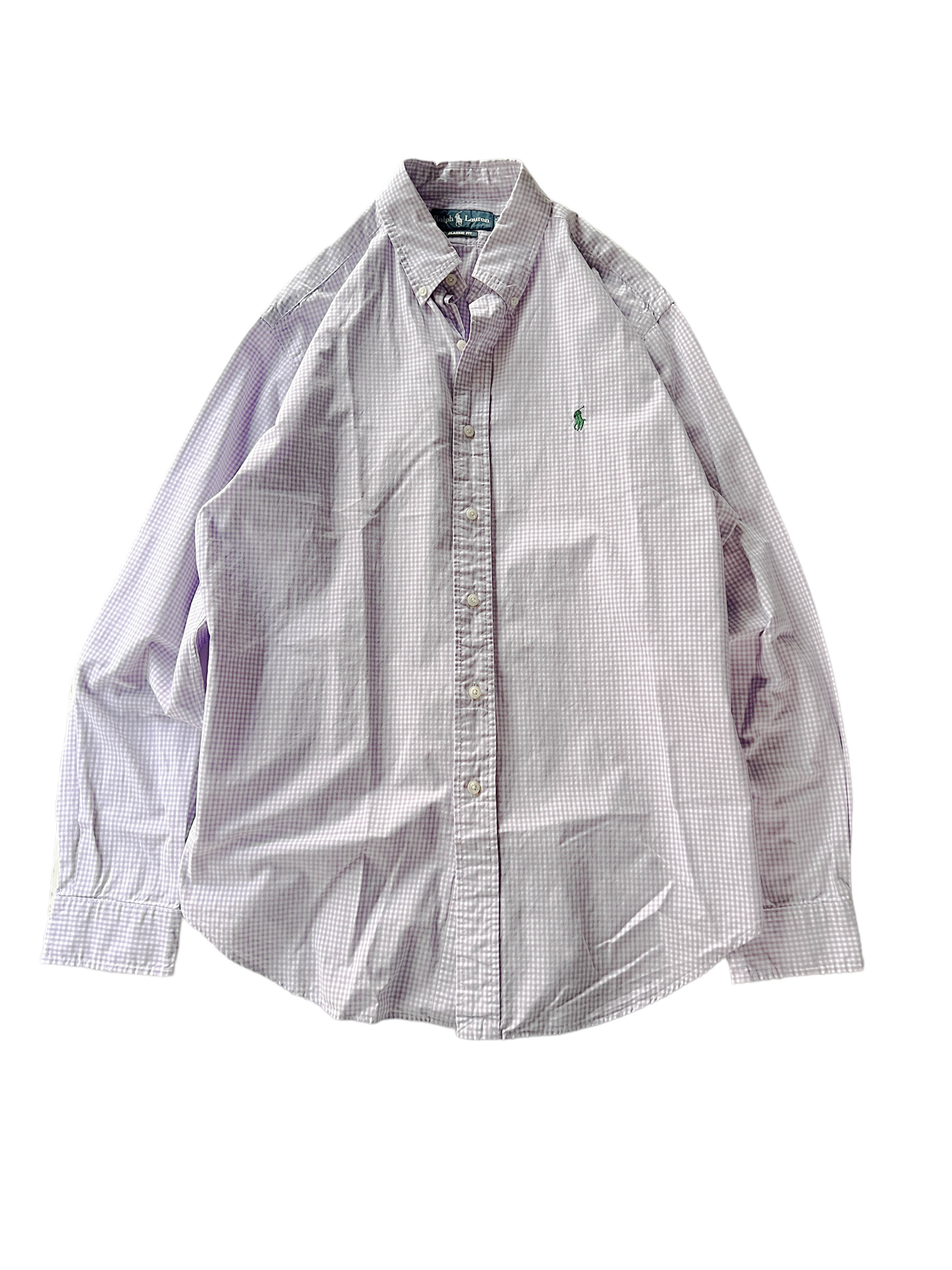 Polo ralph lauren purple check shirts