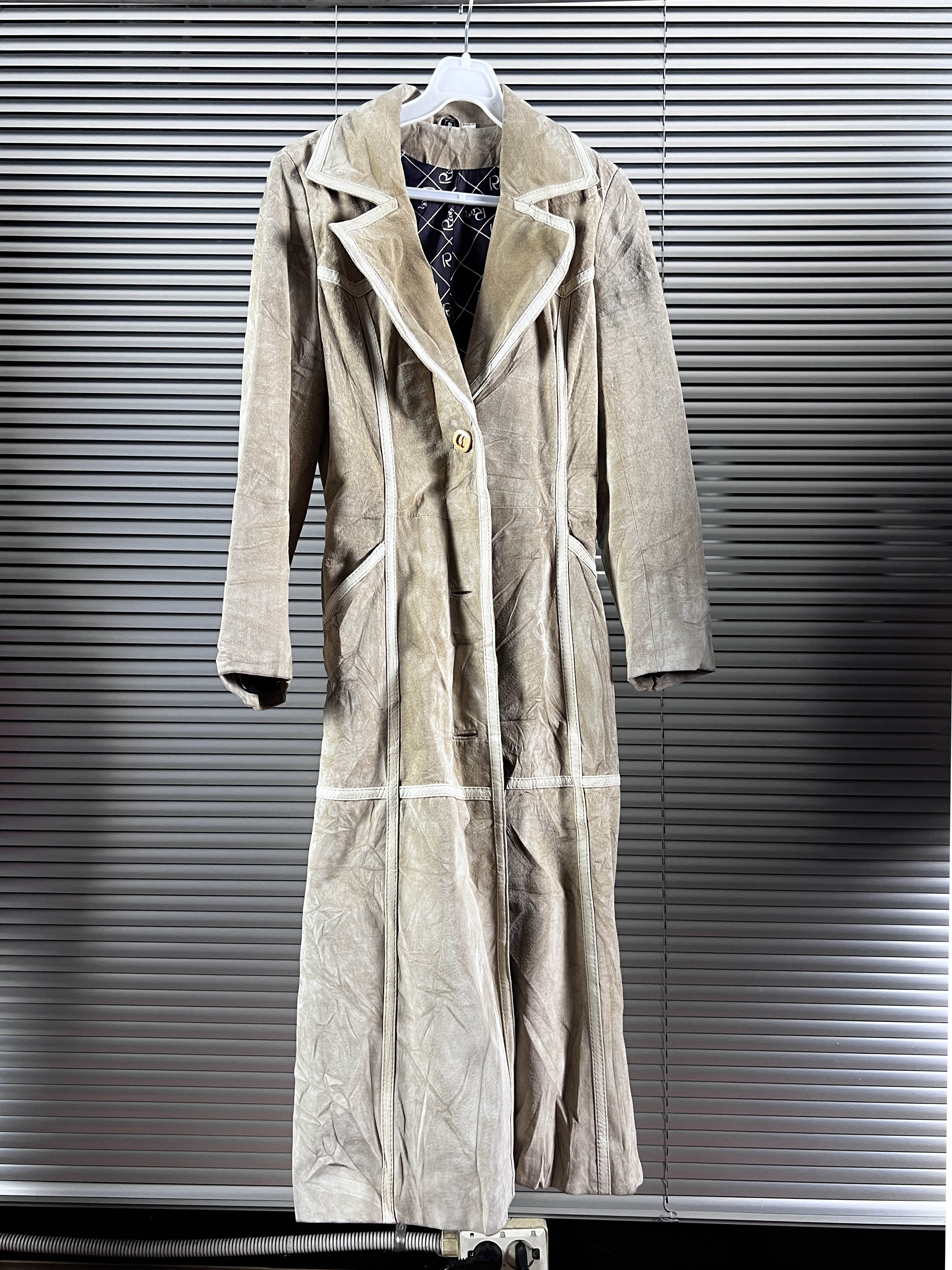 vintage leather coat (made in korea)