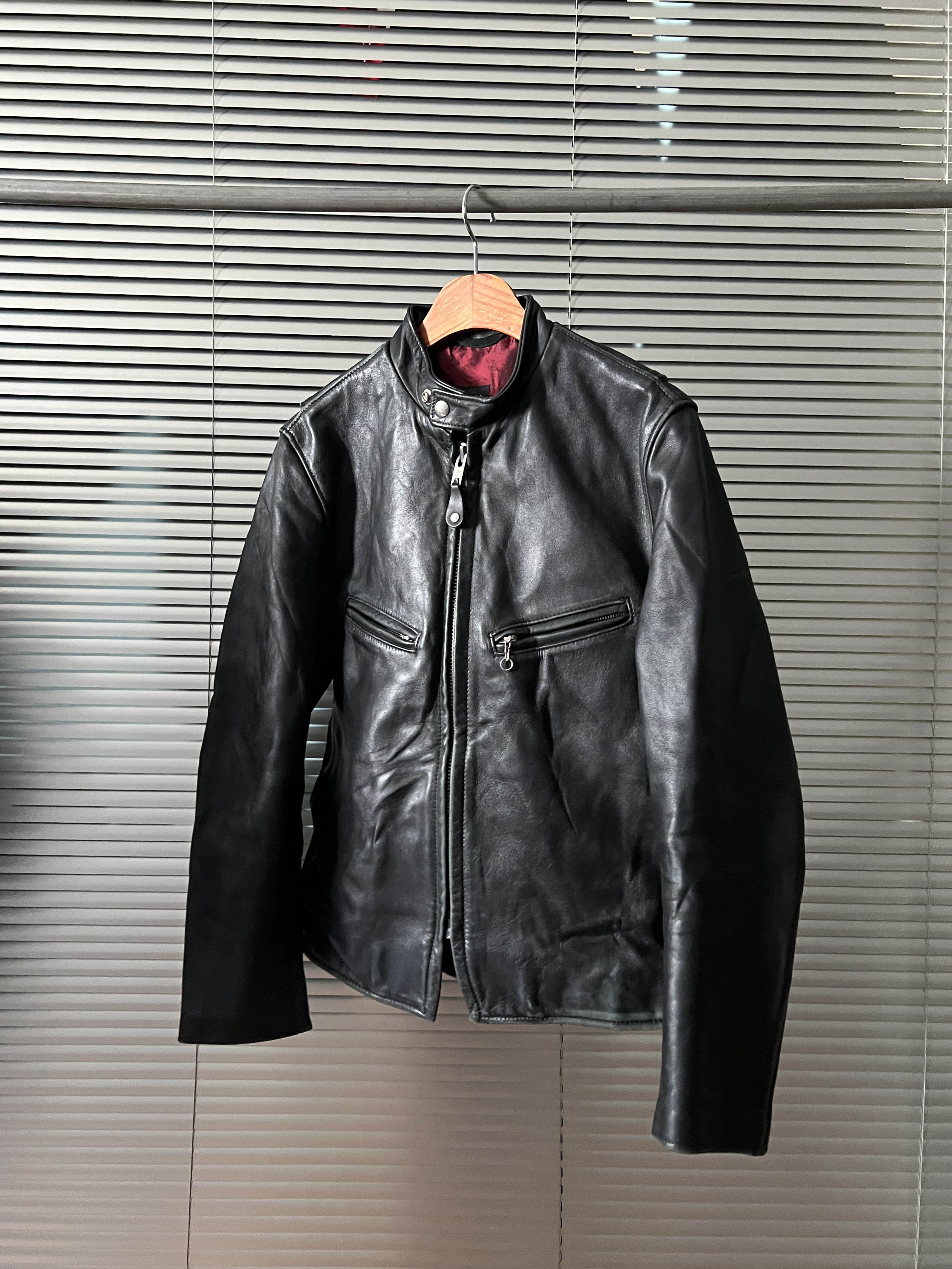 Schott cowhide single rider jacket