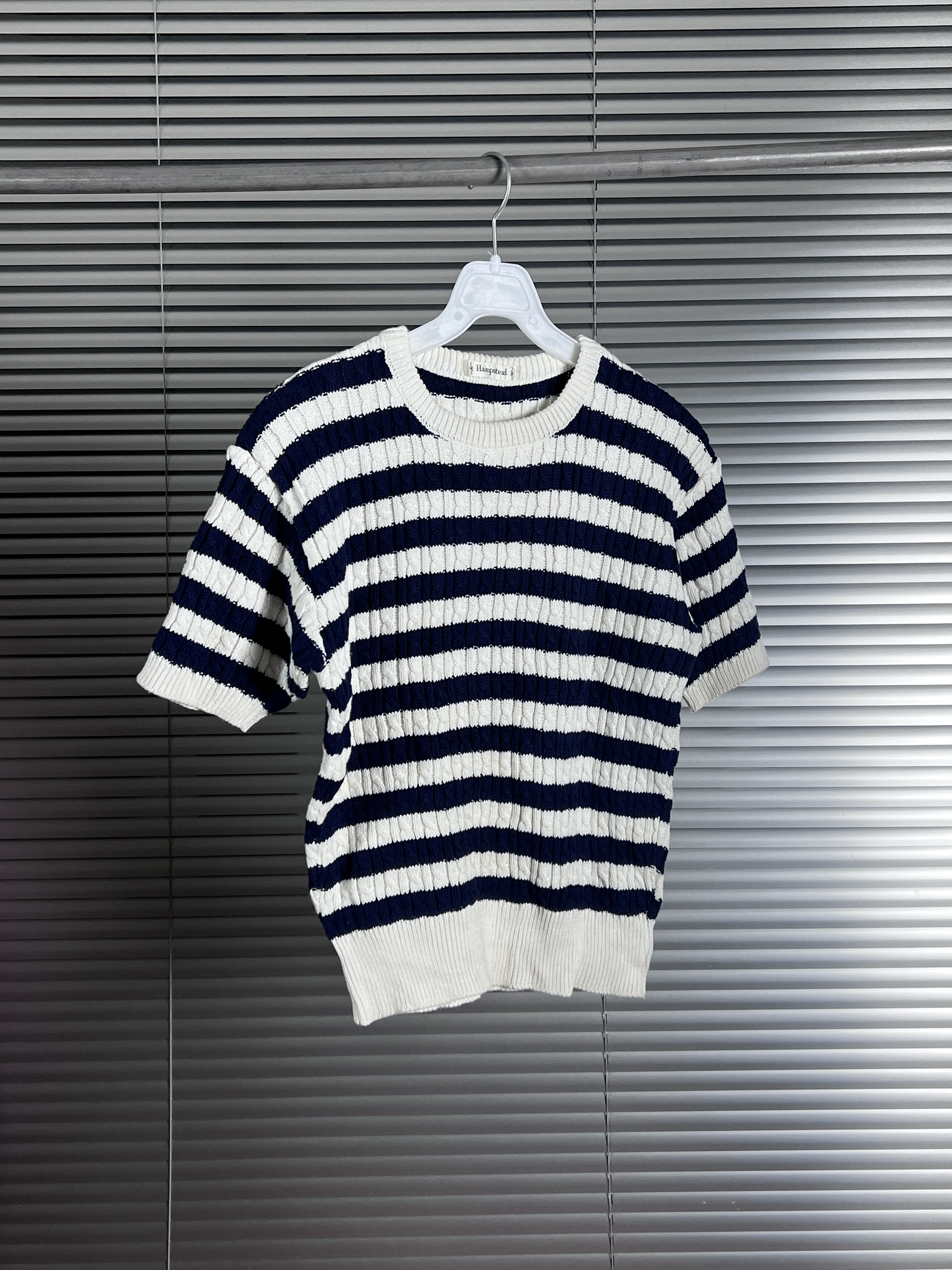 stripe half knit
