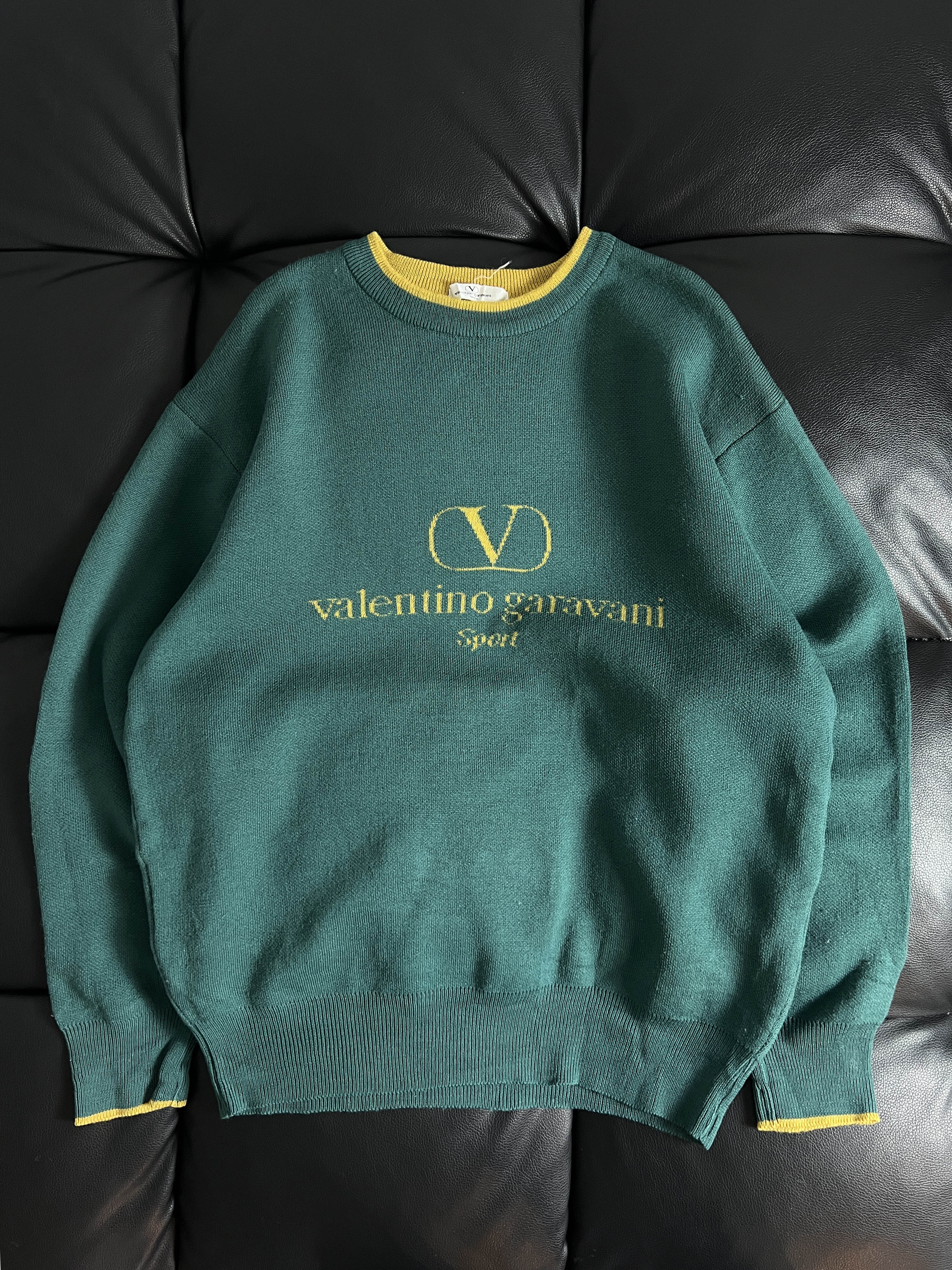old valentino garavani sports logo knit