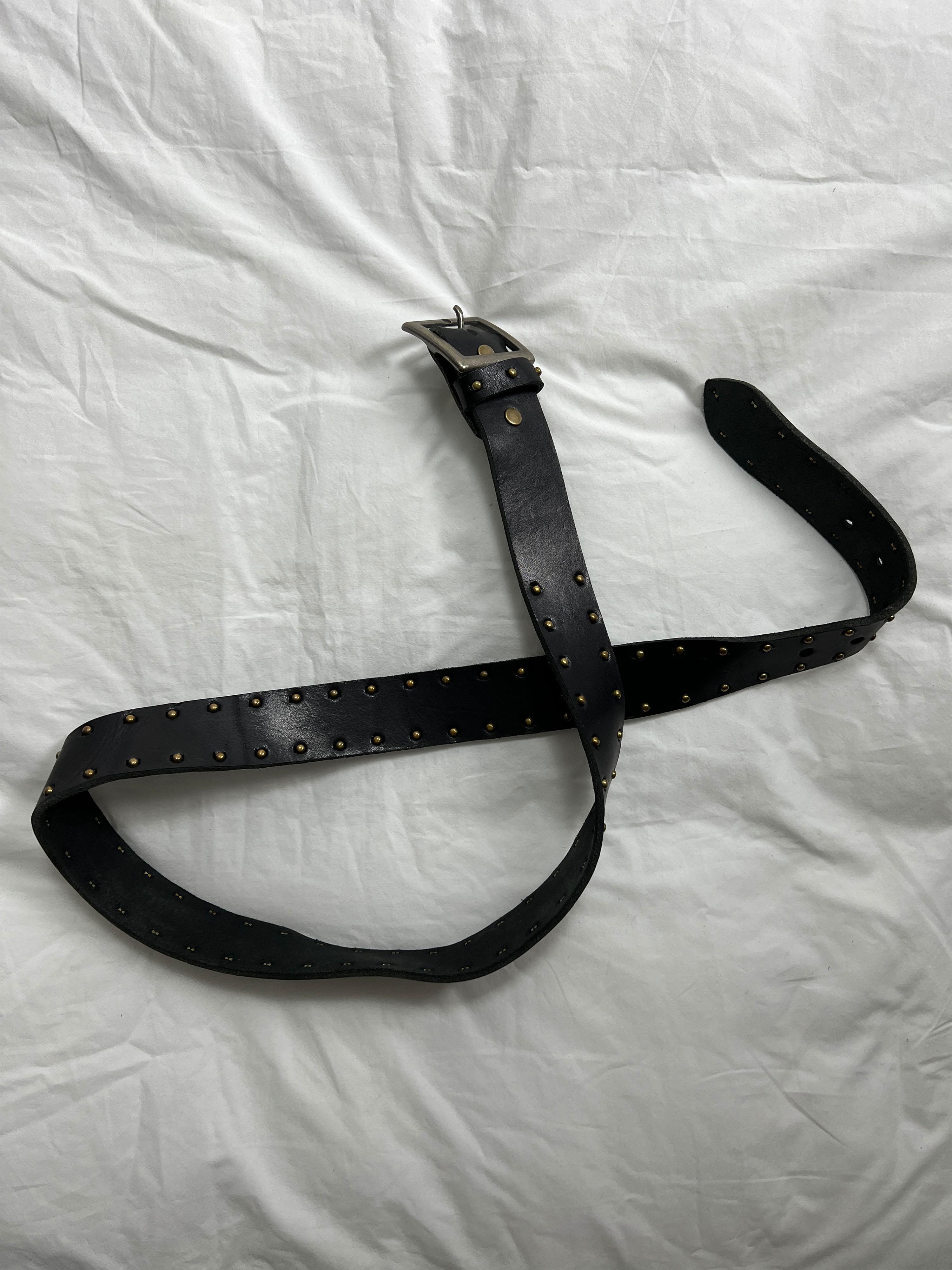 vintage leather stud belt