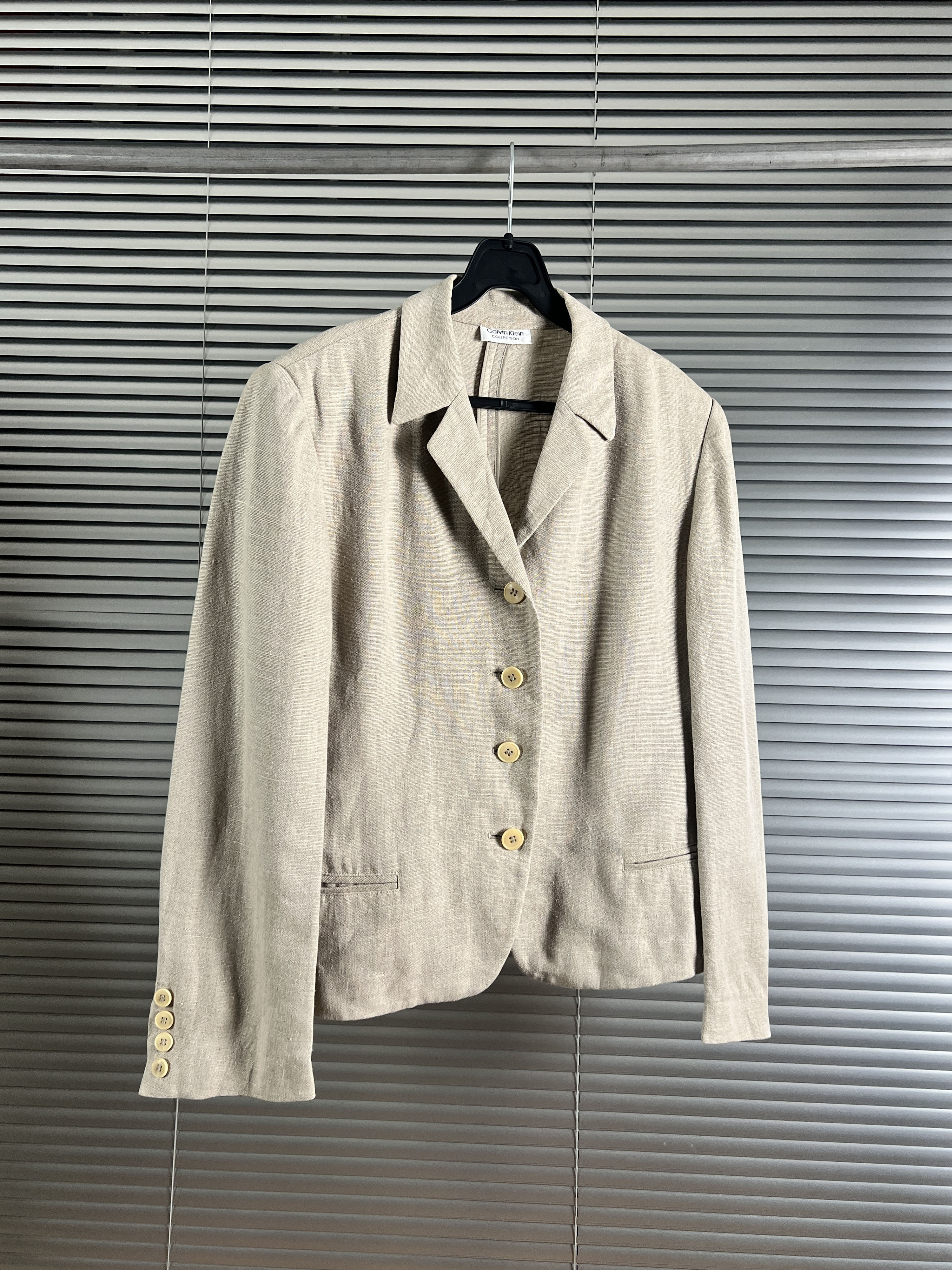 Calvin klein collection linen jacket