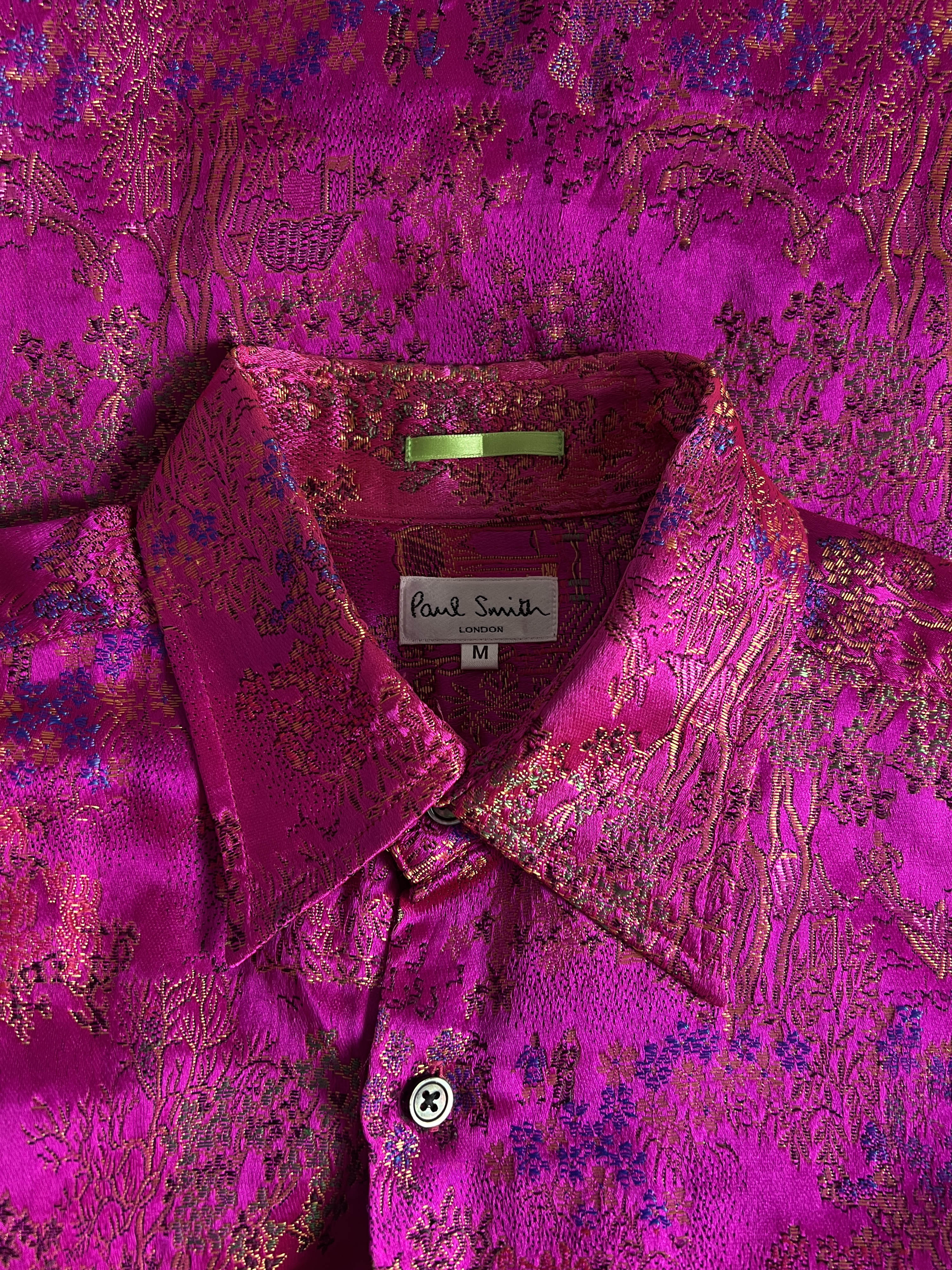 Paul Smith LONDON oriental drawing embroied shirts