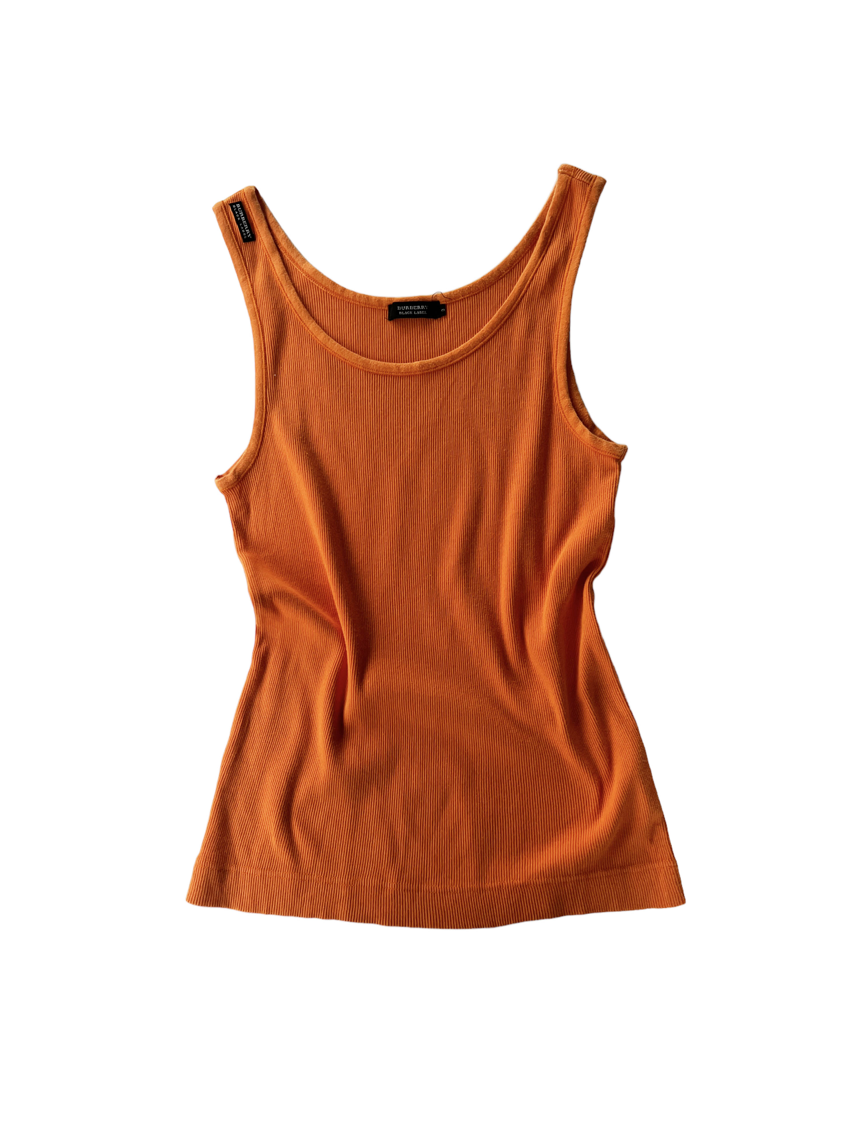 BURBERRY orange sleeveless