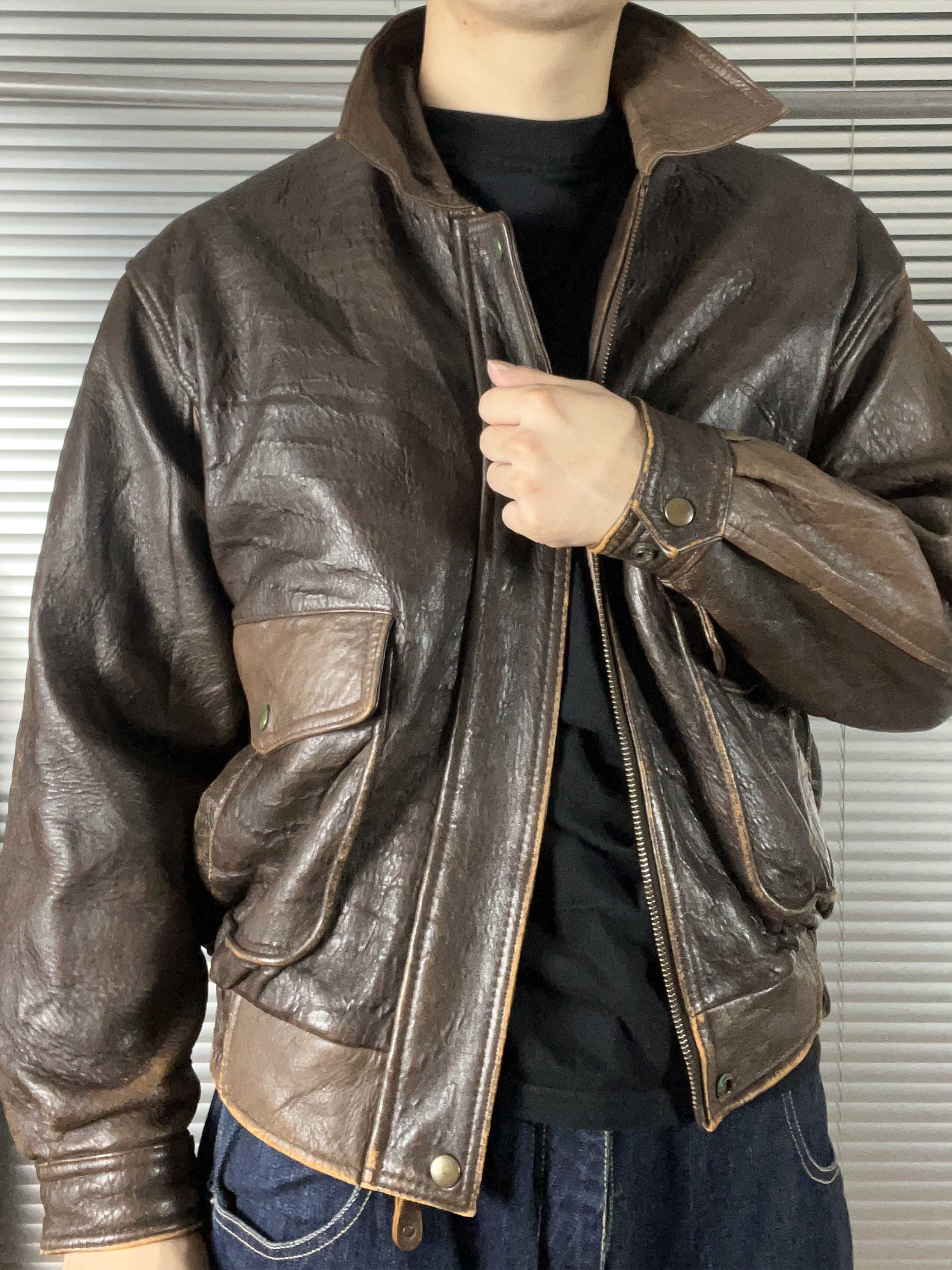 FLIGHT JACKET USA leather A2 jacket